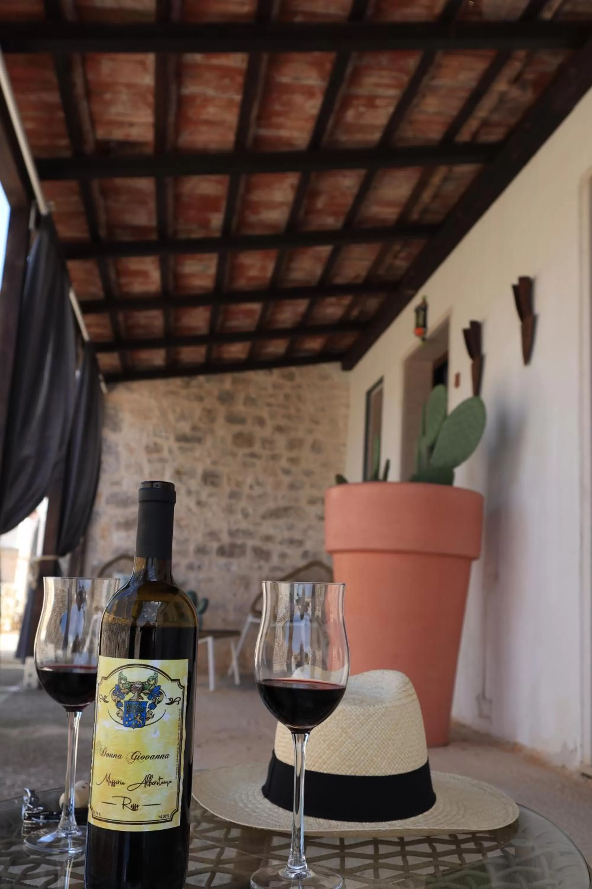 Patio in Agriturismo Masseria Alberotanza