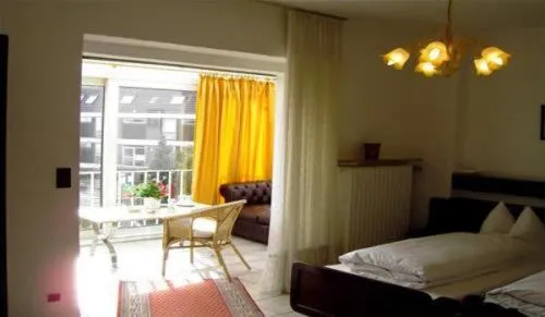 View (from property/room), Bed in Haus Mooren, Hotel Garni