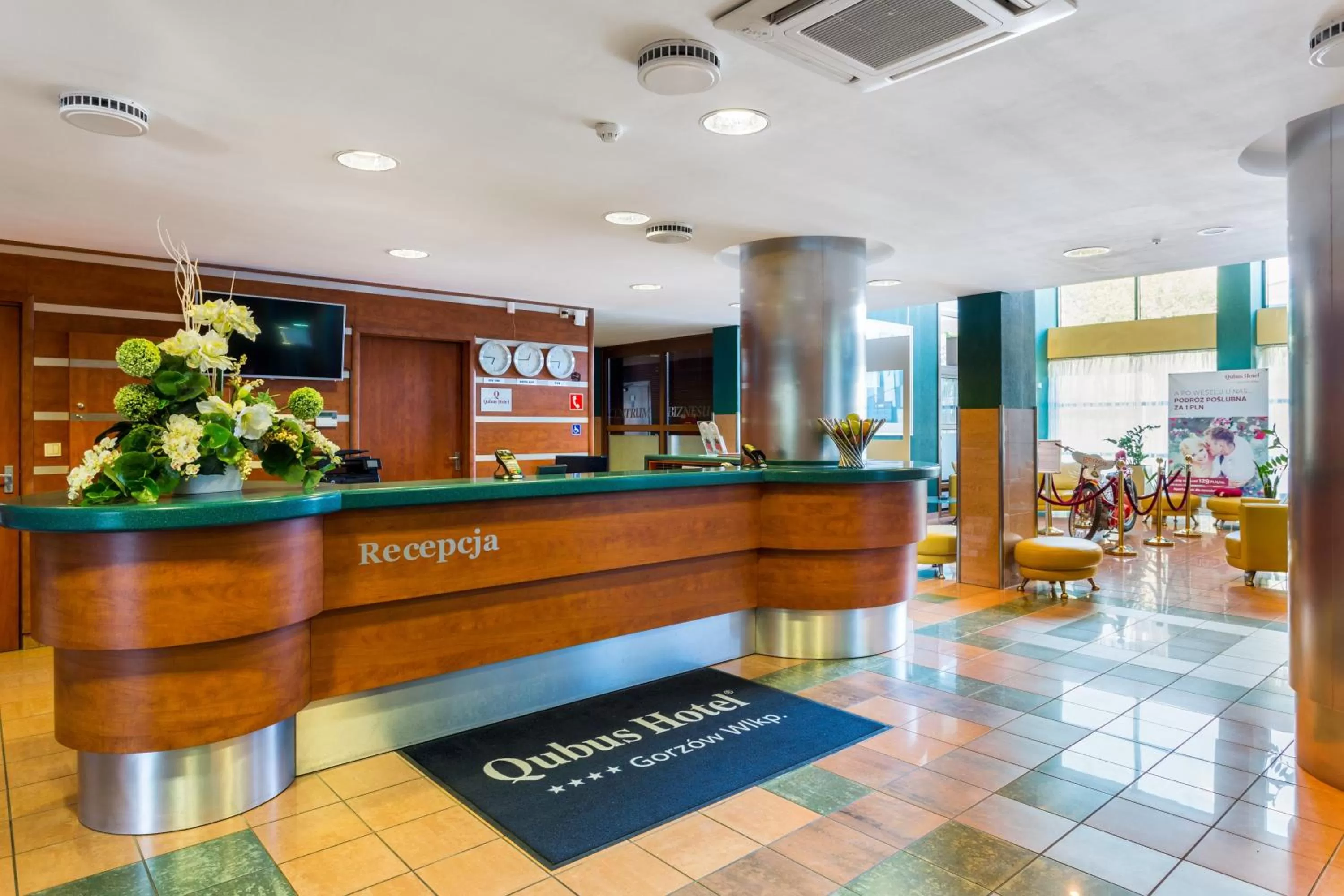 Lobby or reception in Qubus Hotel Gorzów Wielkopolski