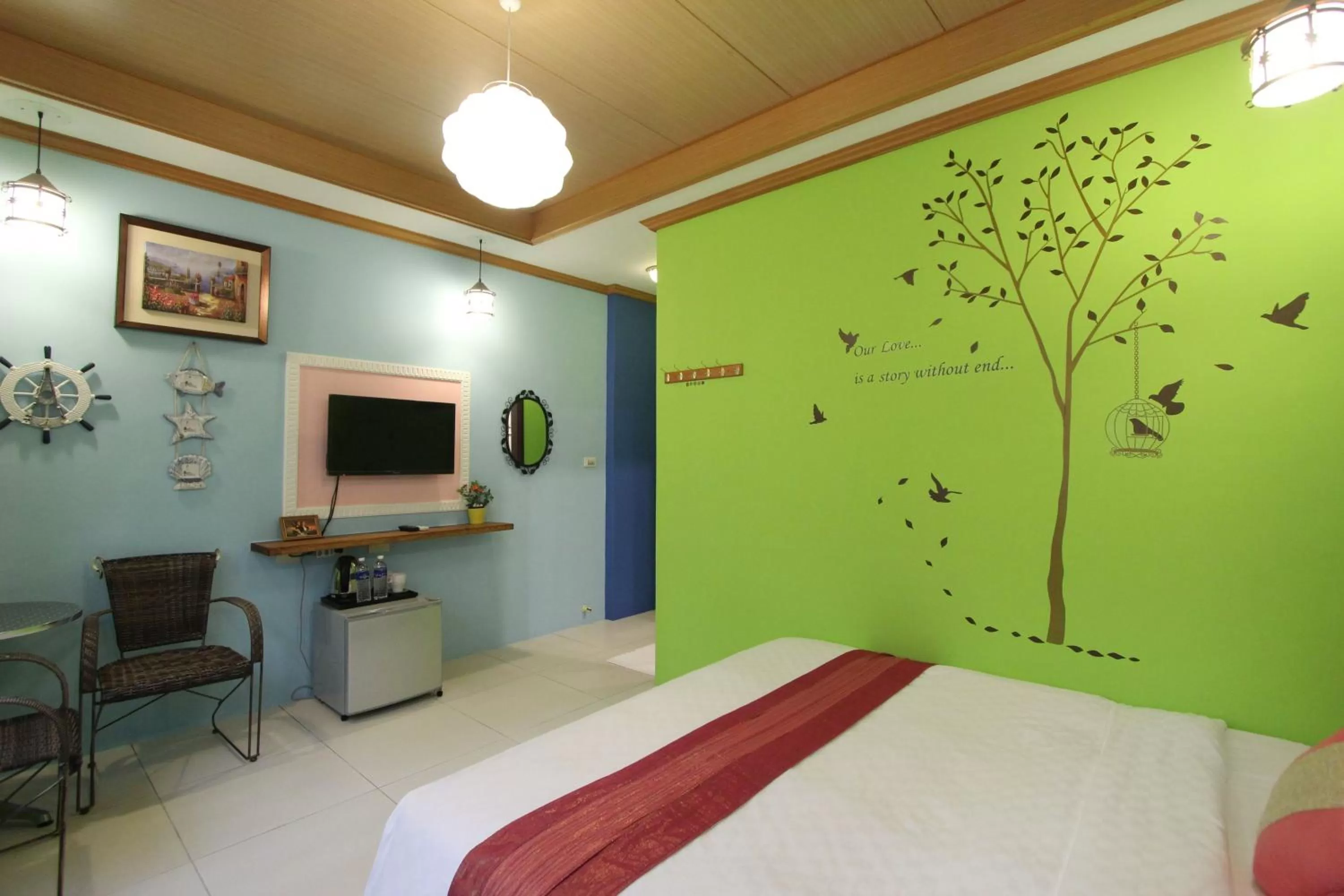 Bed in Kenting Diack Inn