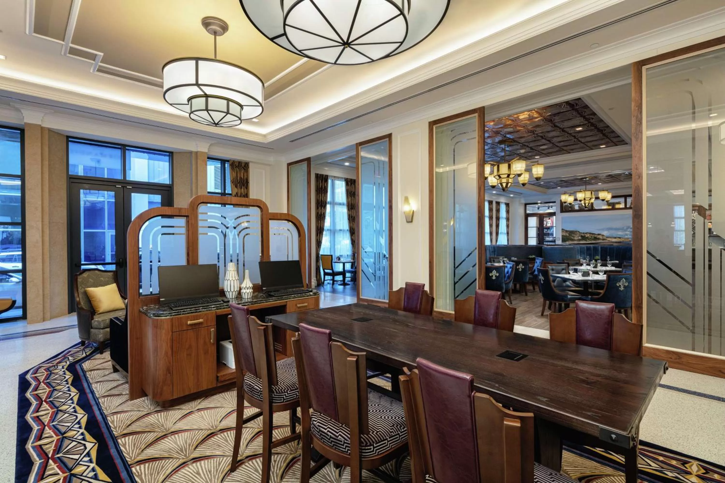 Lobby or reception in The Higgins Hotel New Orleans, Curio Collection by Hilton