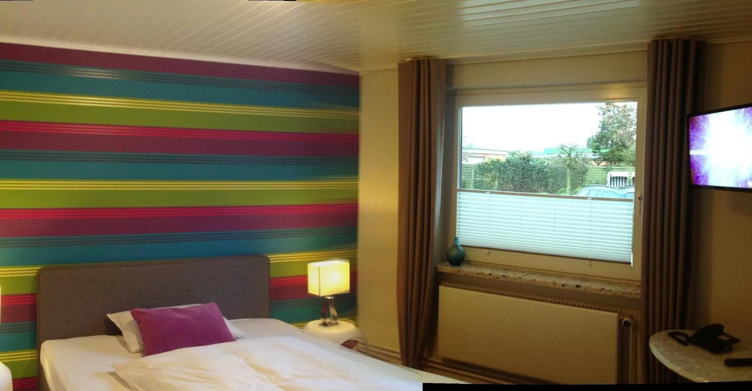 Bed in Hotel Insel Pension