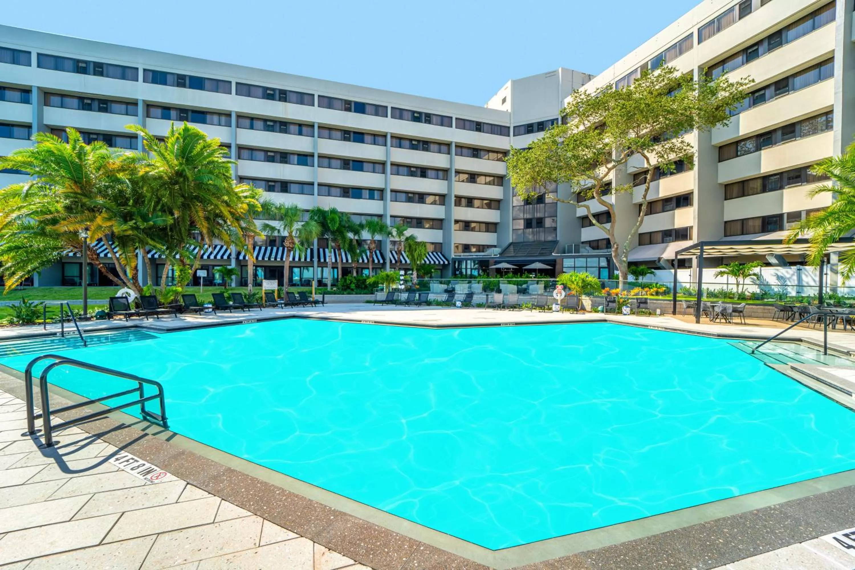 Pool view in DoubleTree by Hilton Tampa Rocky Point Waterfront