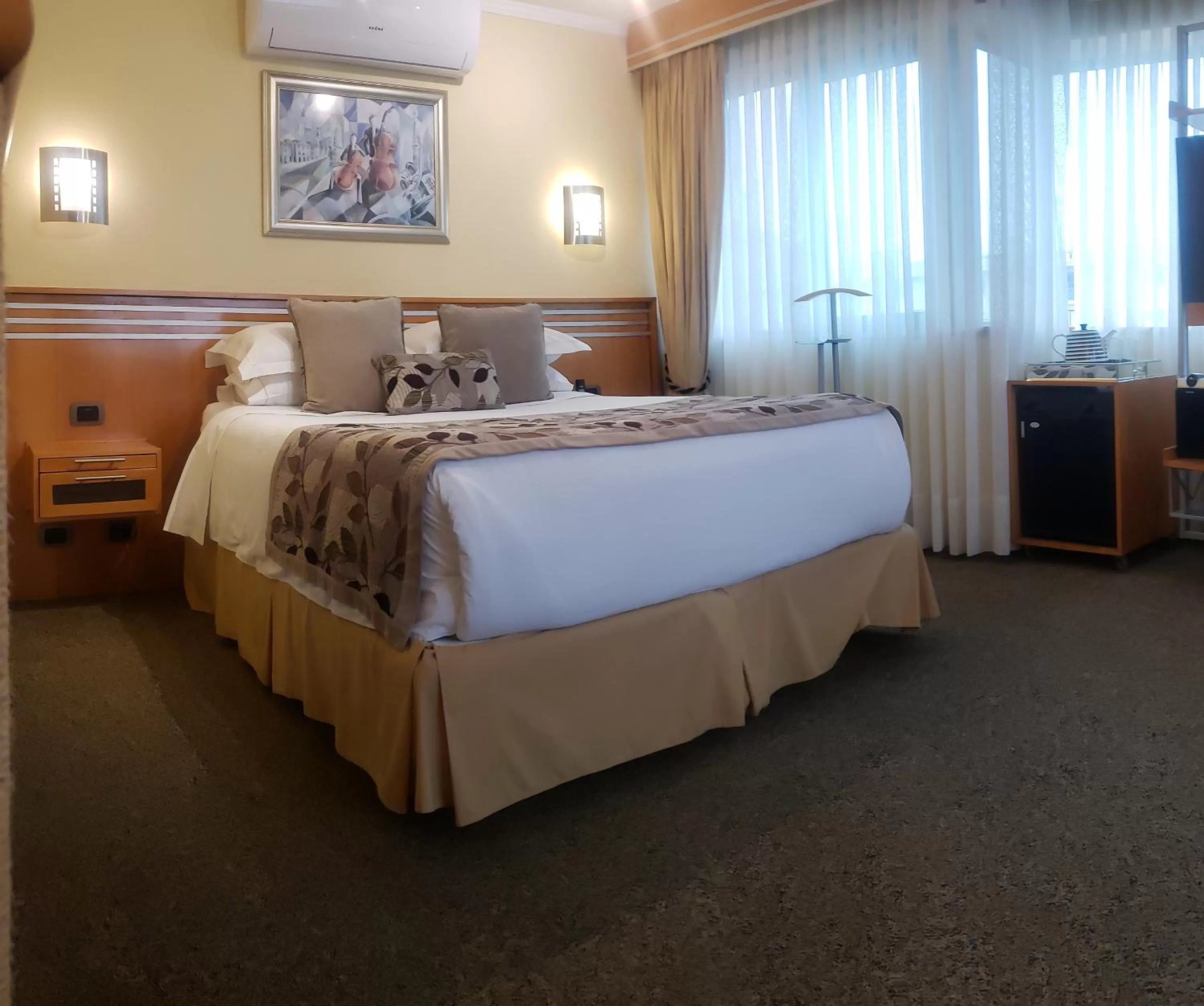 Bed in Hotel Restaurante Ankara