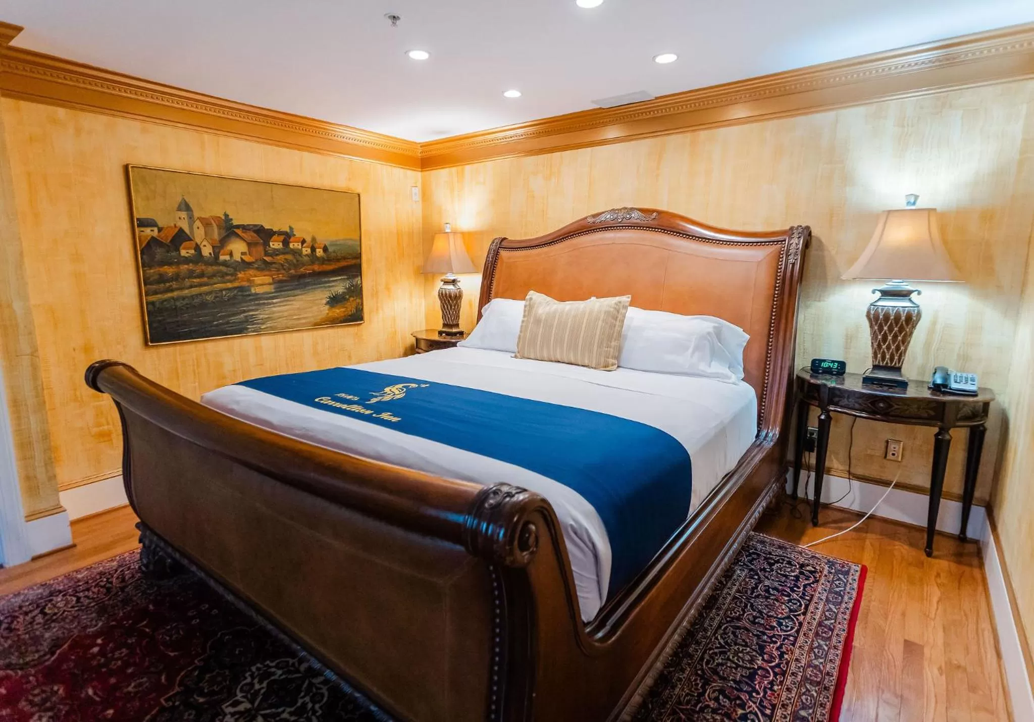 Bed in 1840s Carrollton Inn