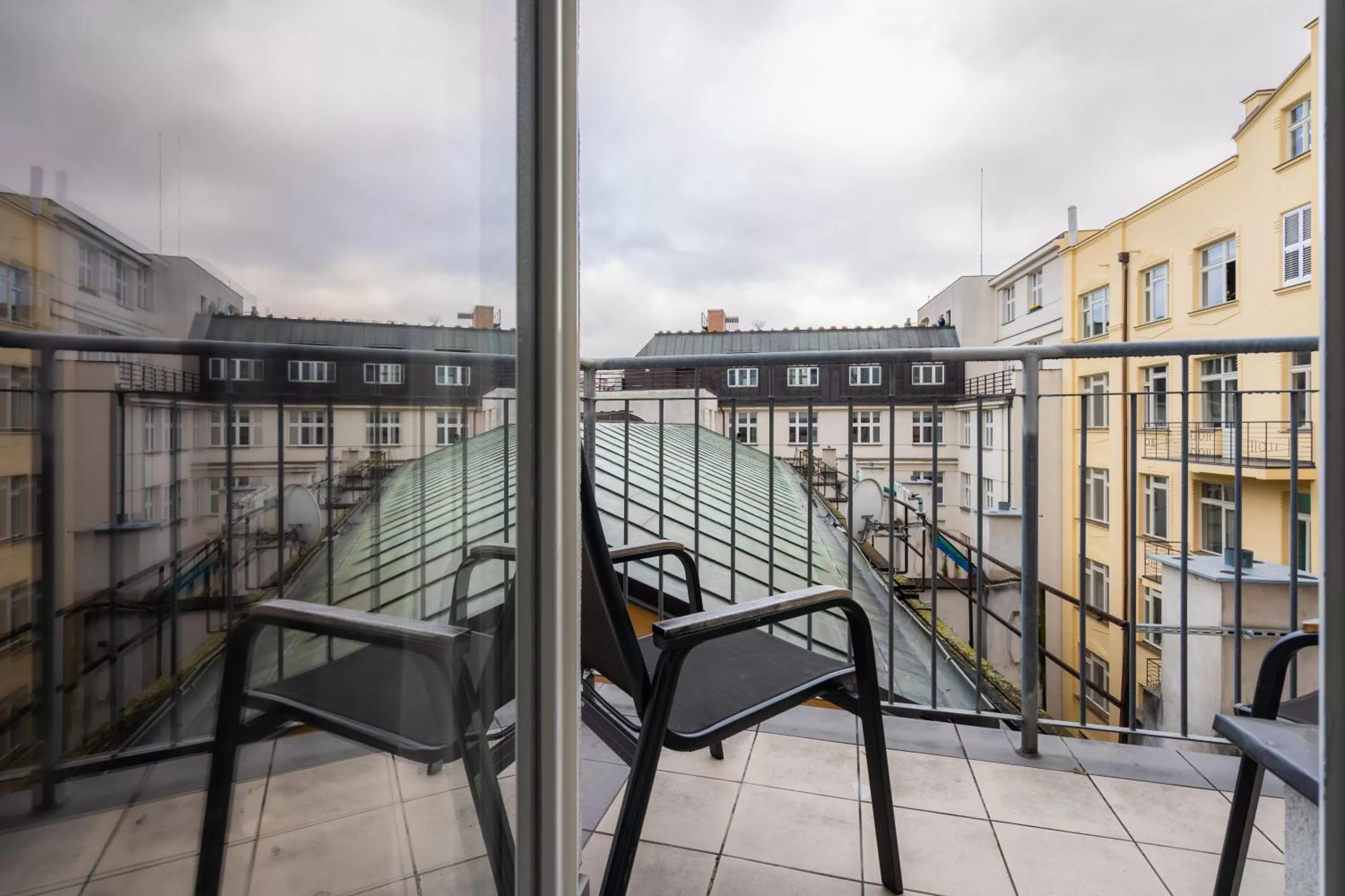 Balcony/Terrace in EA ApartHotel Melantrich