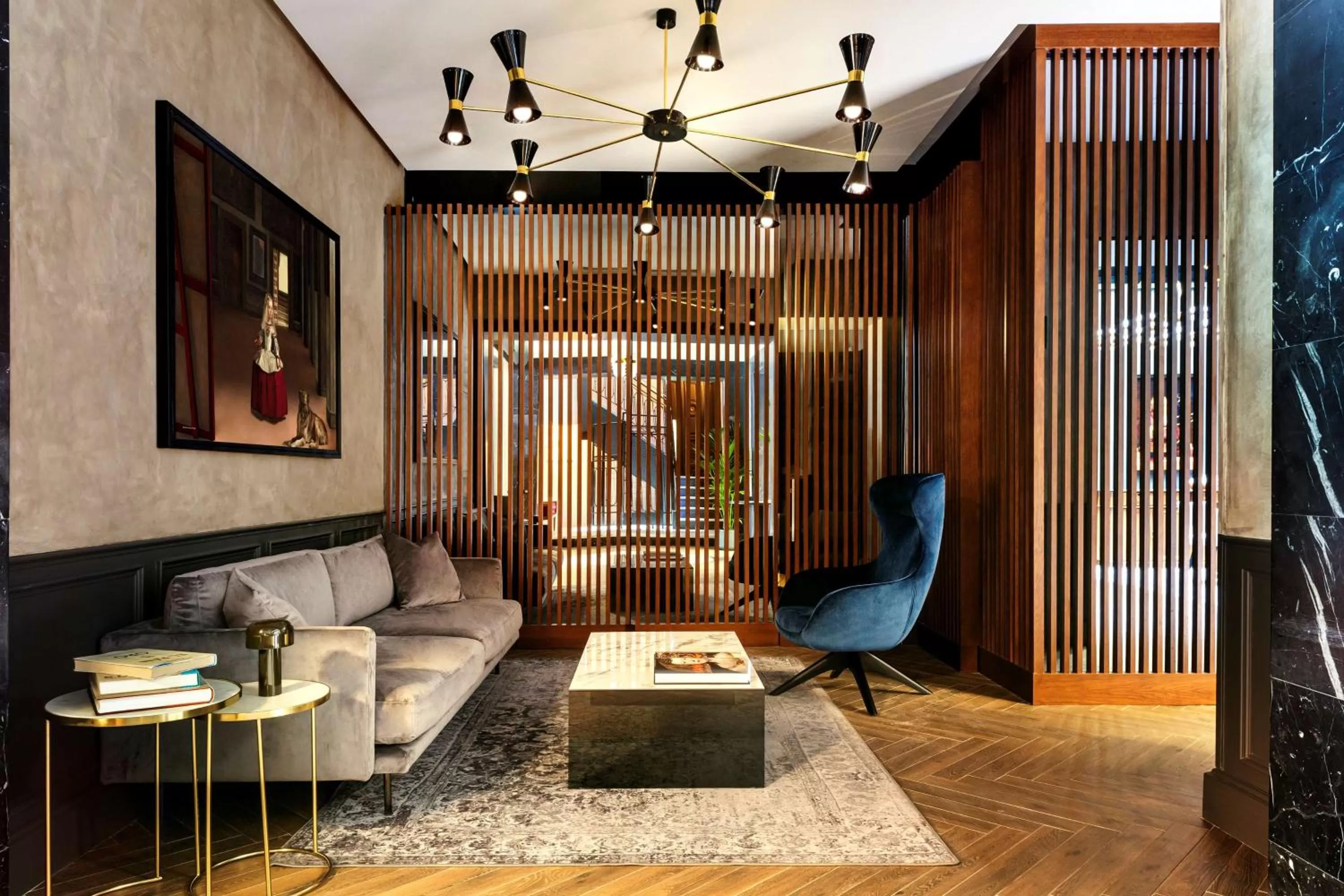 Seating area in Radisson Blu Hotel, Madrid Prado