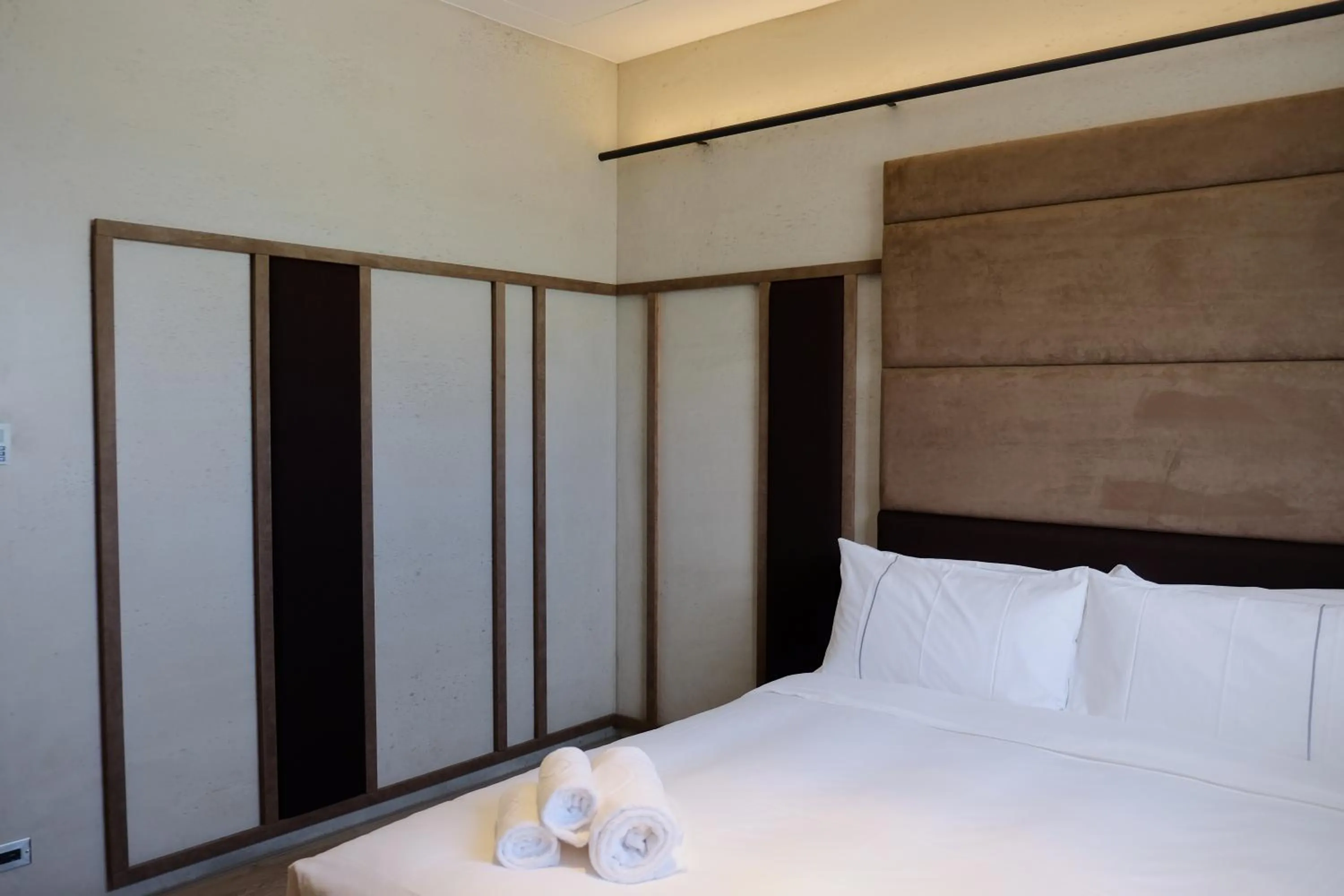 Decorative detail, Bed in Waterfront Hotel