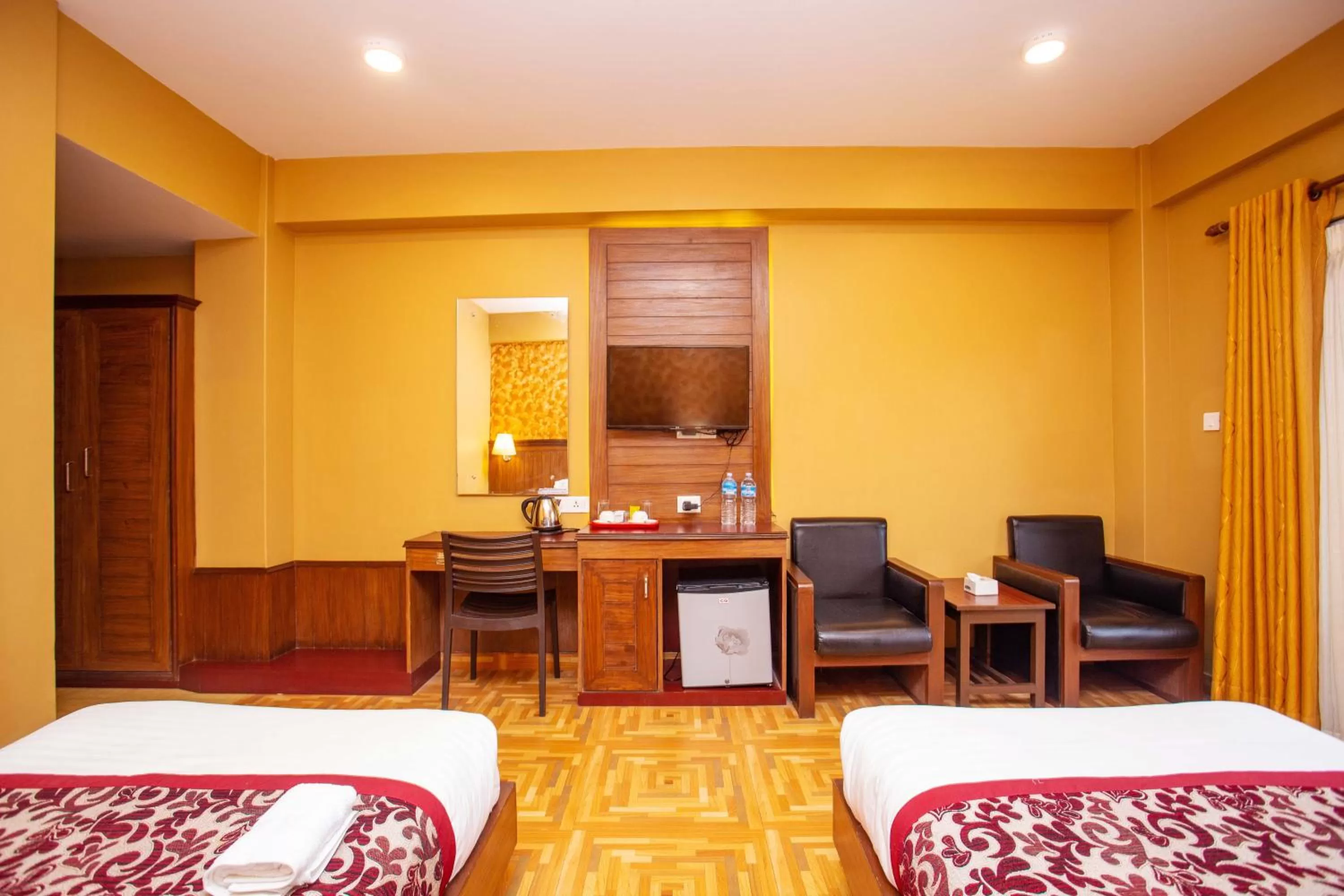 Decorative detail, Bed in Hotel Iceland