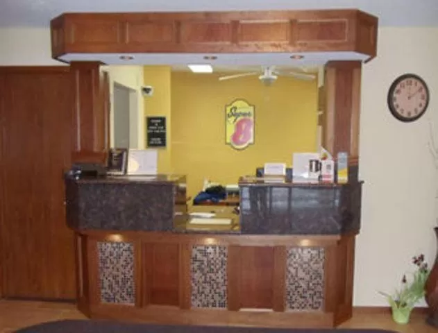 Lobby or reception in Super 8 by Wyndham Clive IA