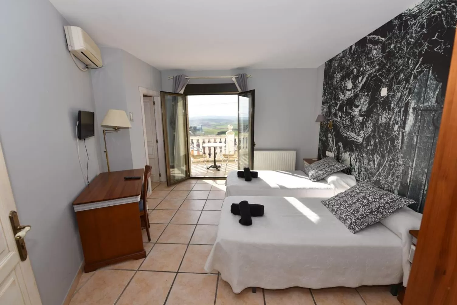 Bed in Hotel Rural el Castillo