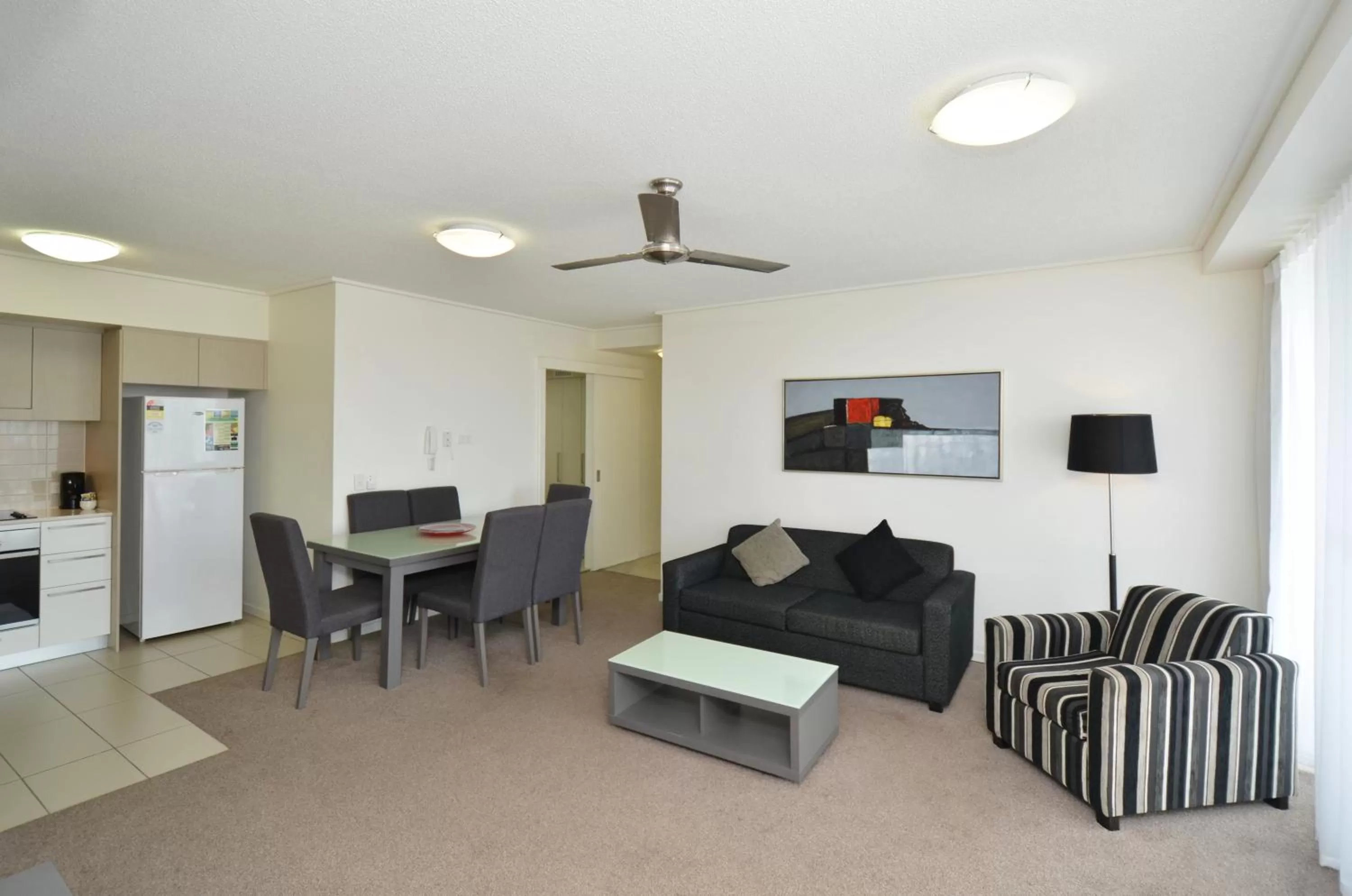 Living room in Central Kensington Apartments