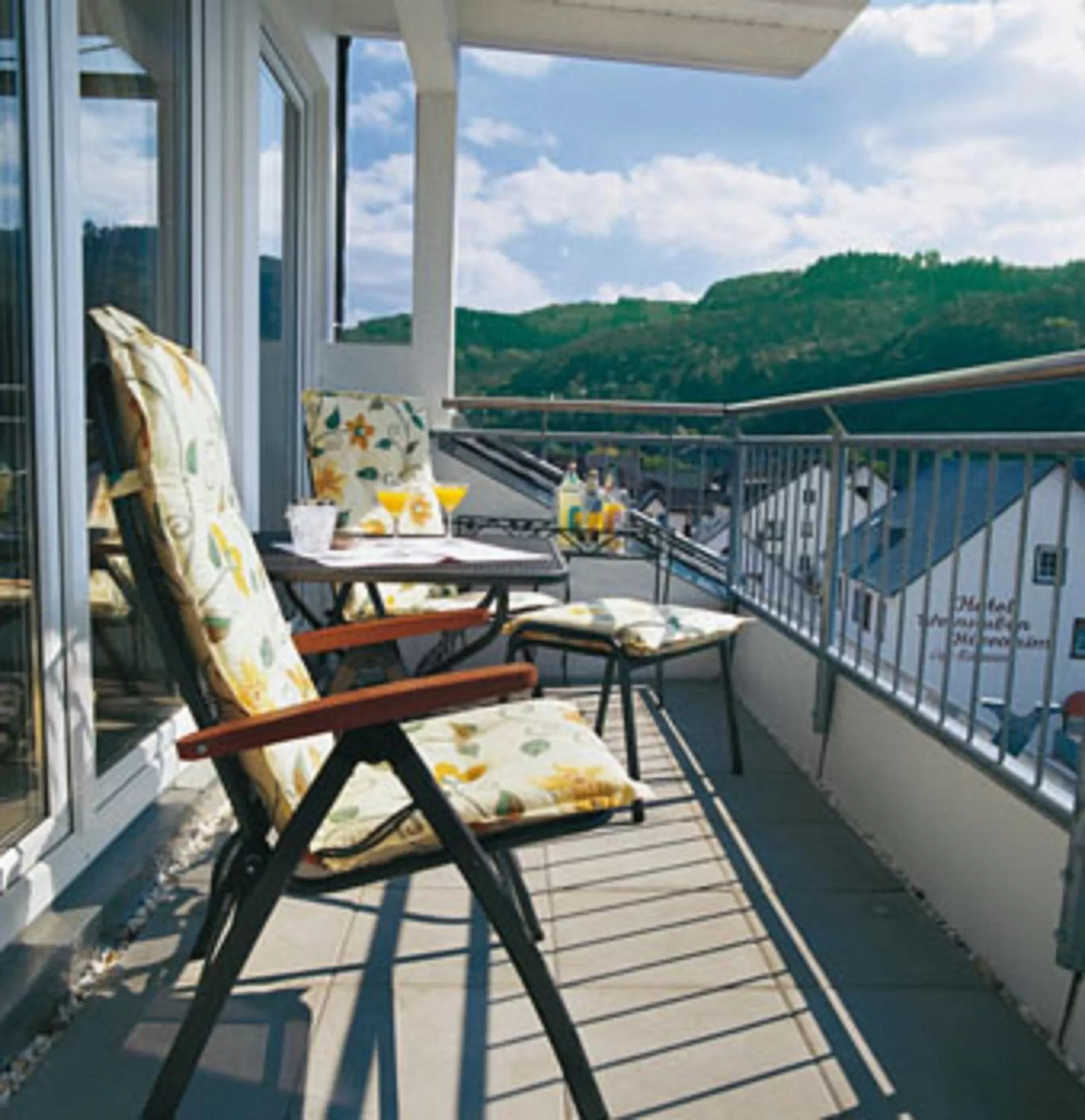 Balcony/Terrace in Moselstern Hotel Brixiade &Triton