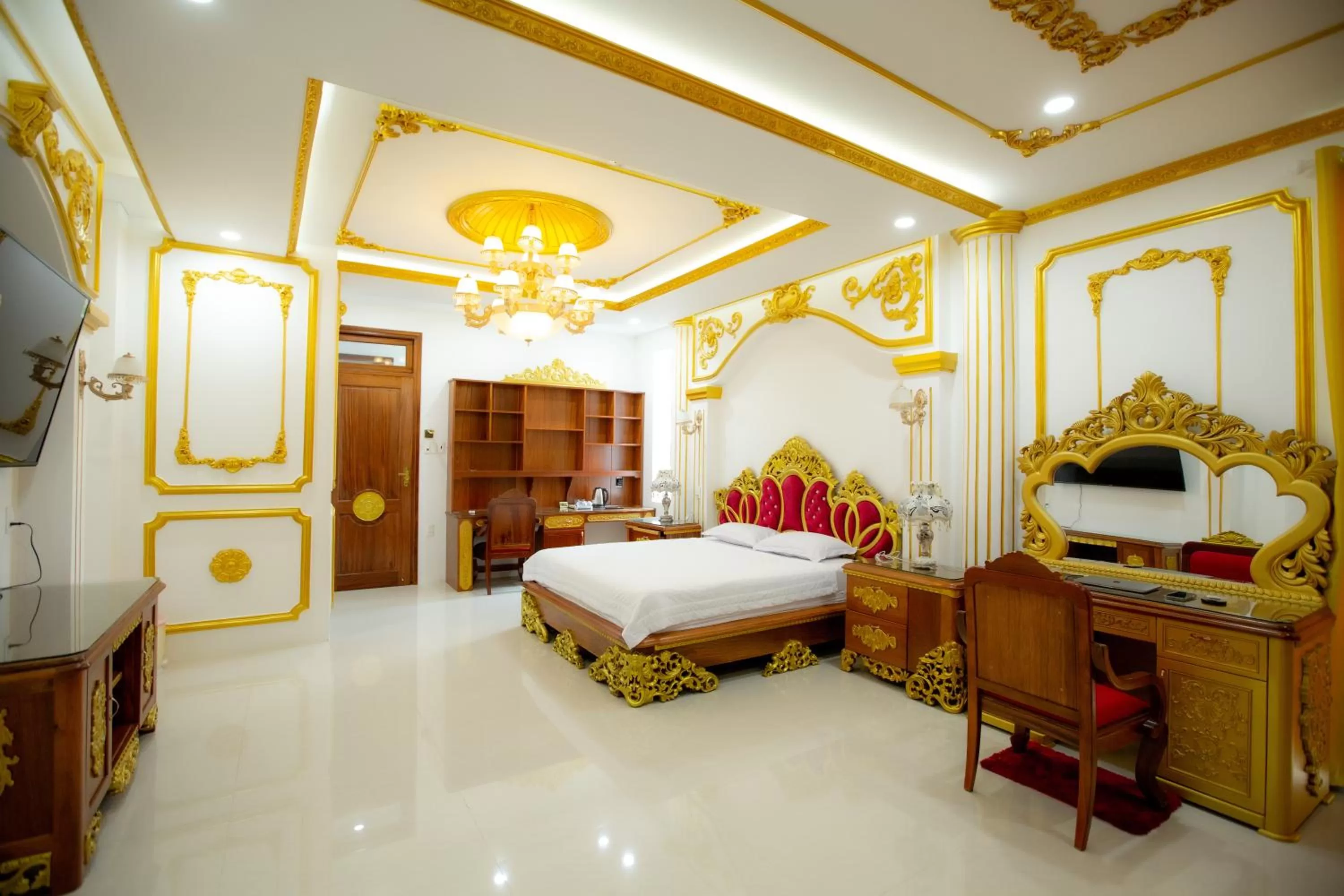 Bed in KING VILLA QUẢNG NGÃI
