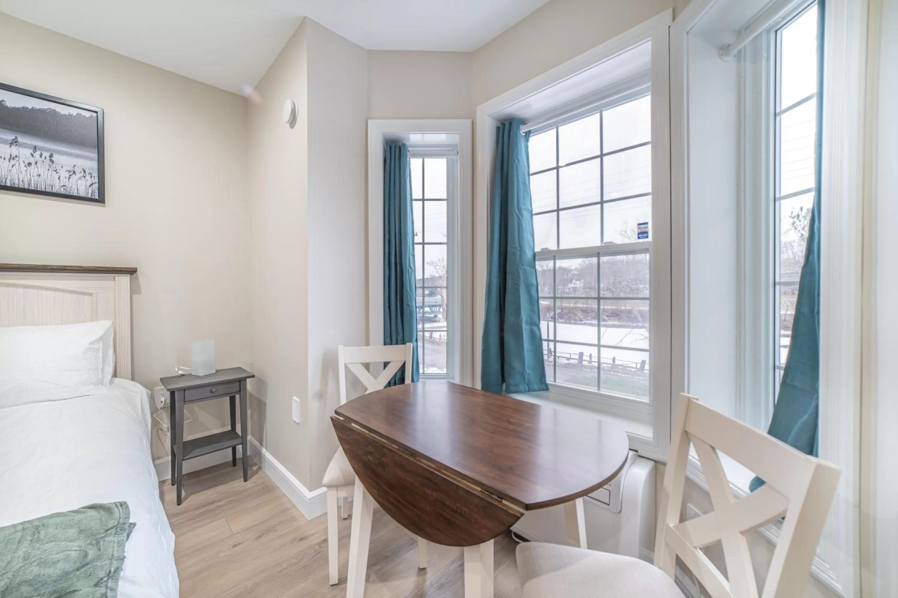 Bed in Riverside Inn