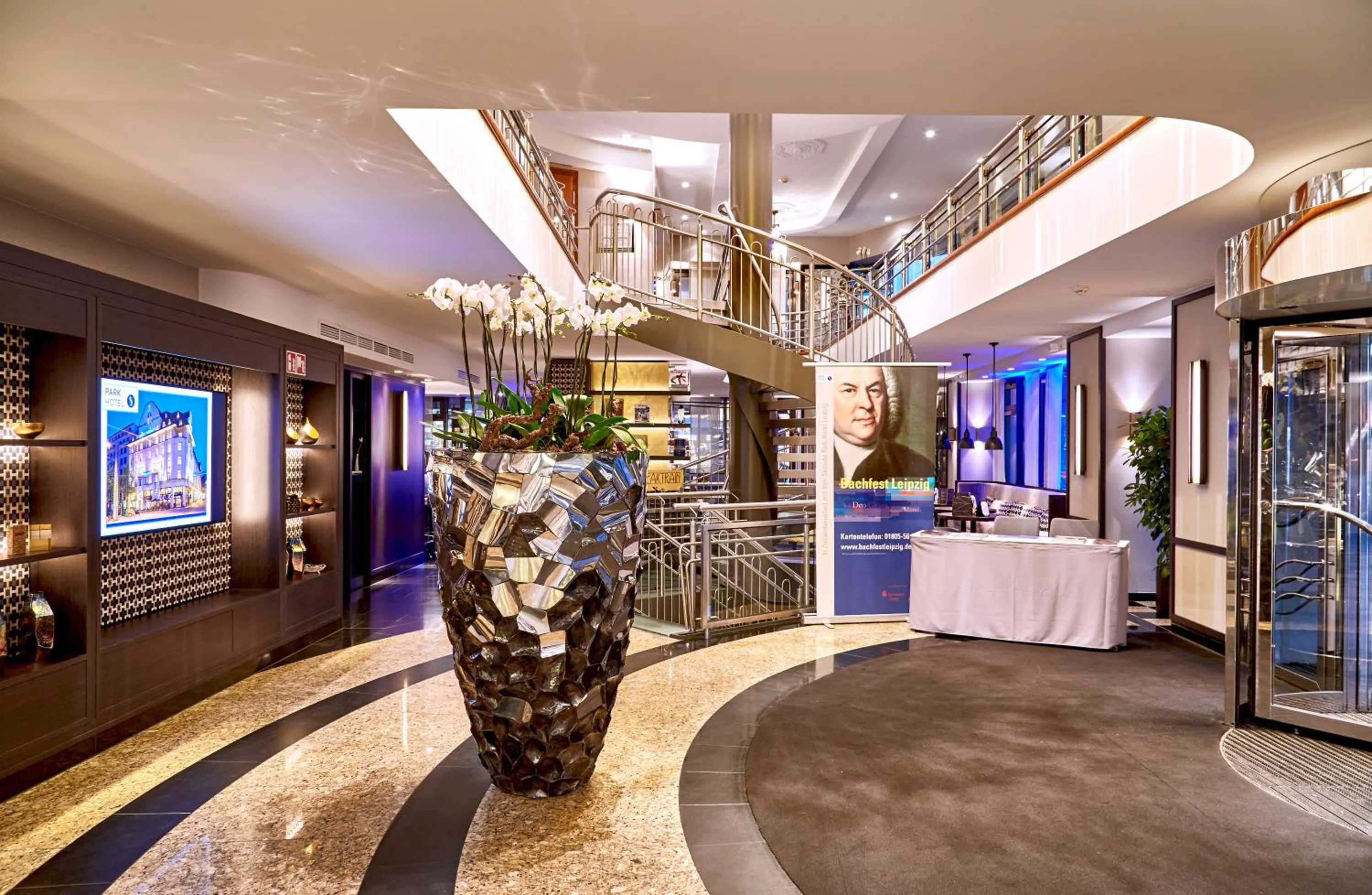 Lobby or reception in Seaside Park Hotel Leipzig