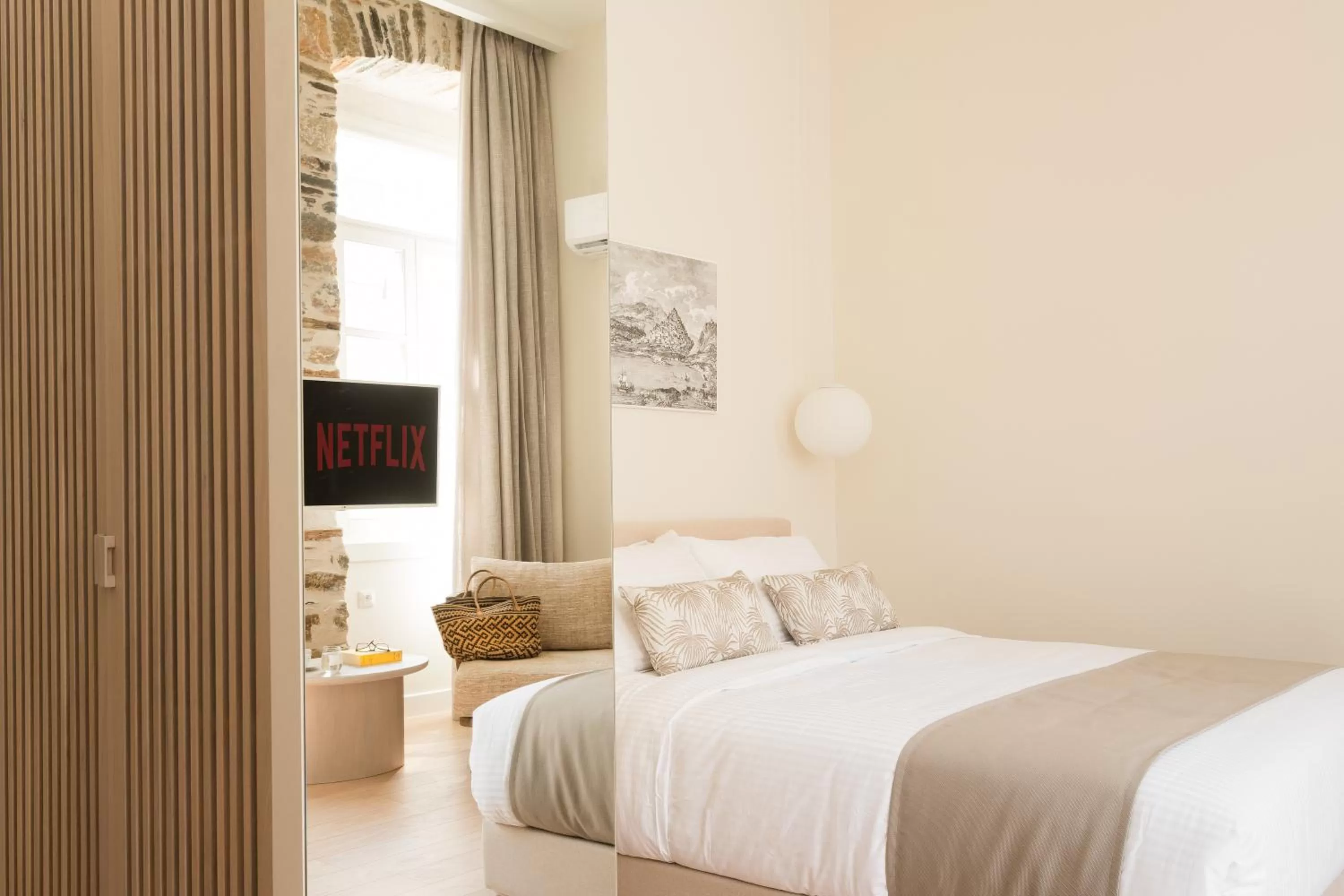 Bed in SYROS SOUL LUXURY SUITES