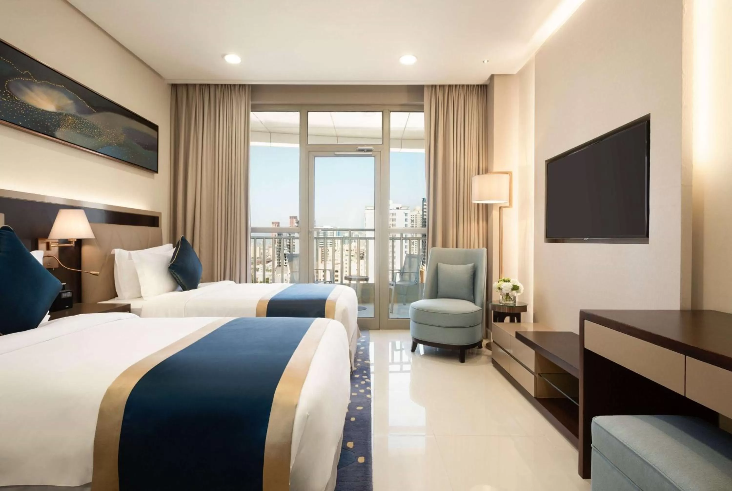 Photo of the whole room, Bed in Wyndham Garden Manama