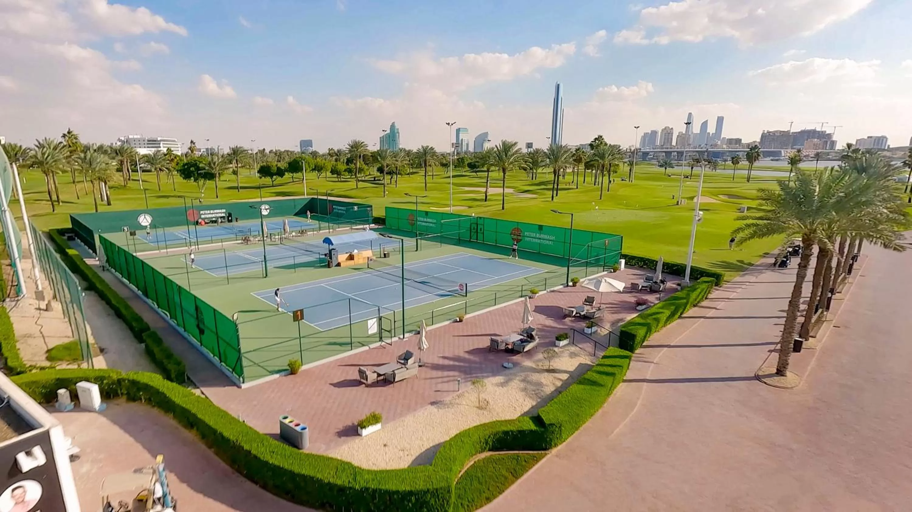 Tennis court in Park Hyatt Dubai