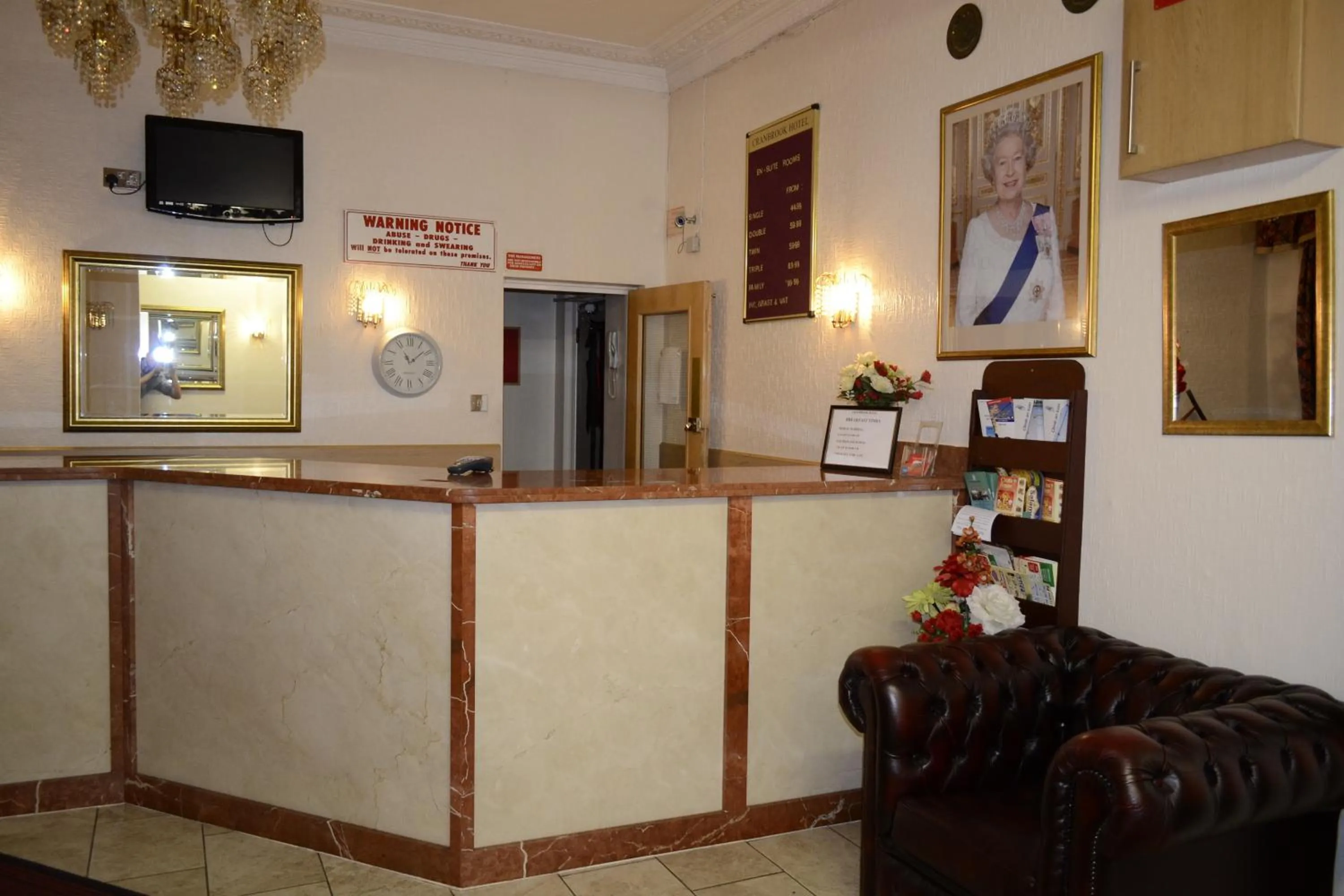 Lobby or reception in Cranbrook Hotel