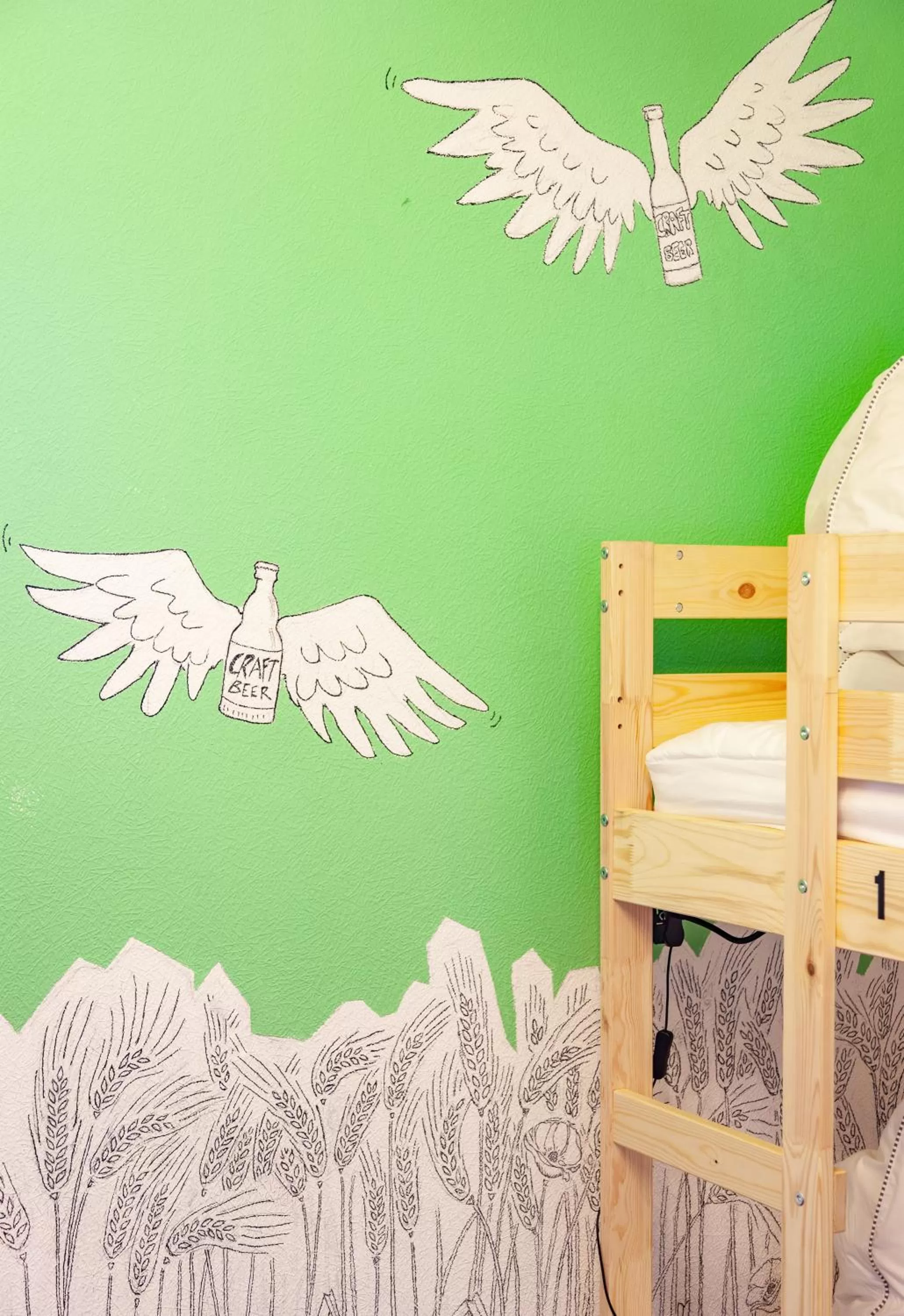 Decorative detail, Bunk Bed in BrauHotel Bonn