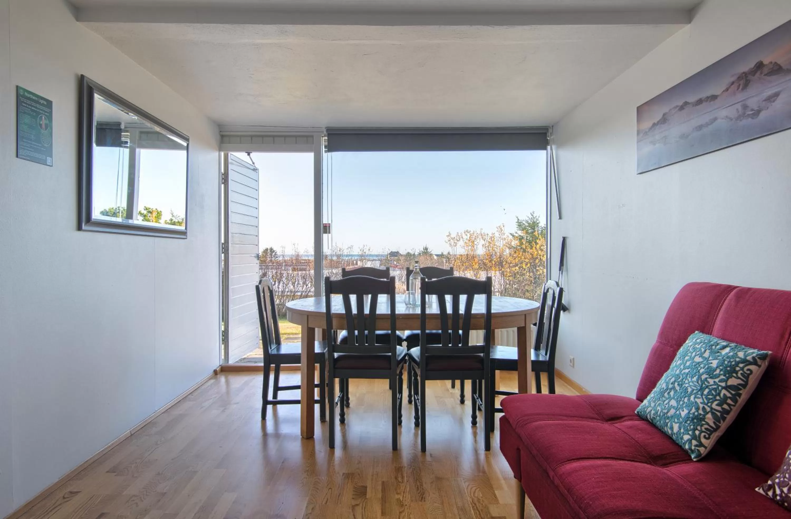 Balcony/Terrace, Dining Area in Blue House B&B