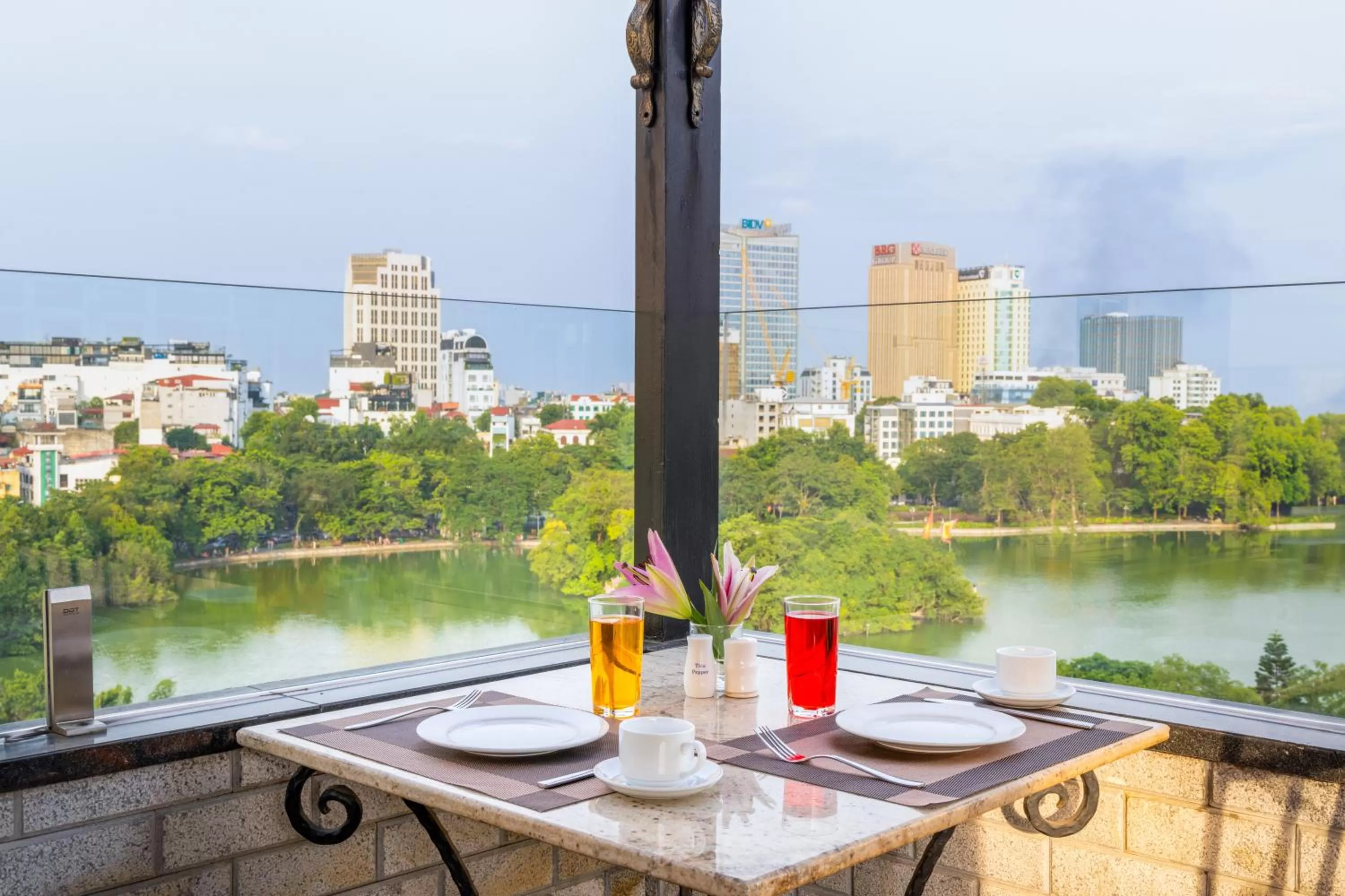 Dining area in Centre Point Hanoi Hotel