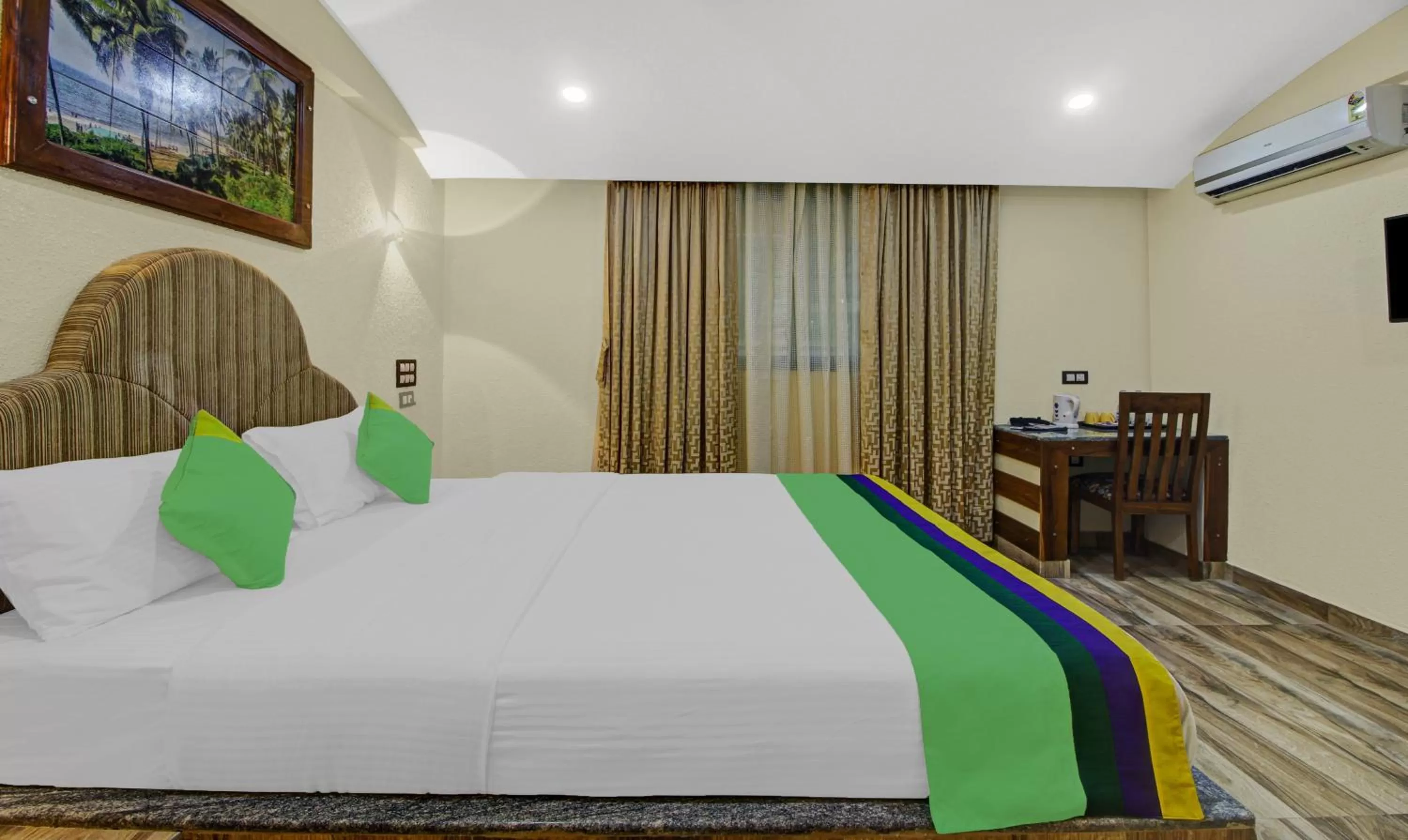 Bed in Treebo Majestic Palms, 2 Km From Colva Beach