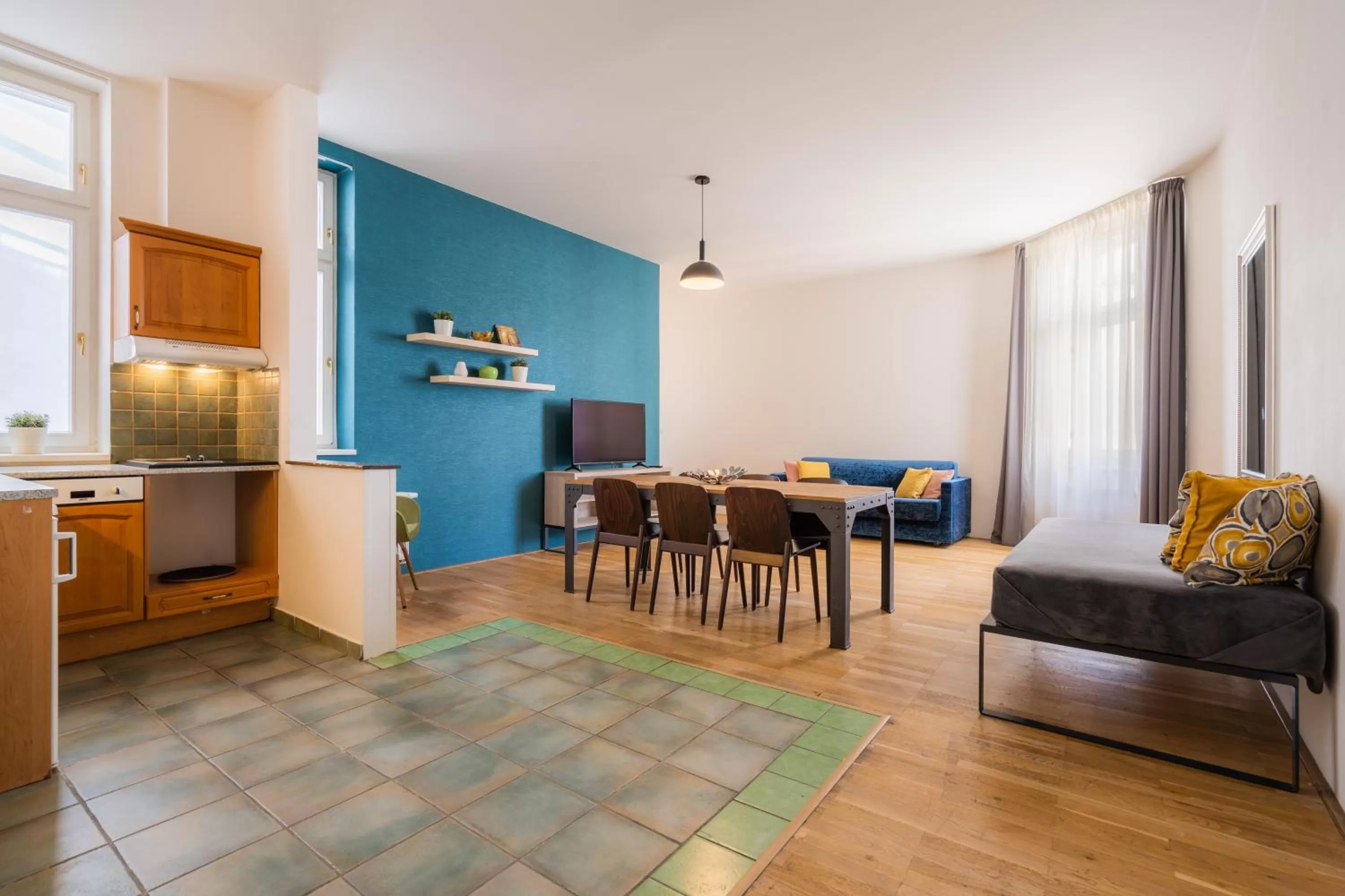 Seating area in EA ApartHotel Melantrich