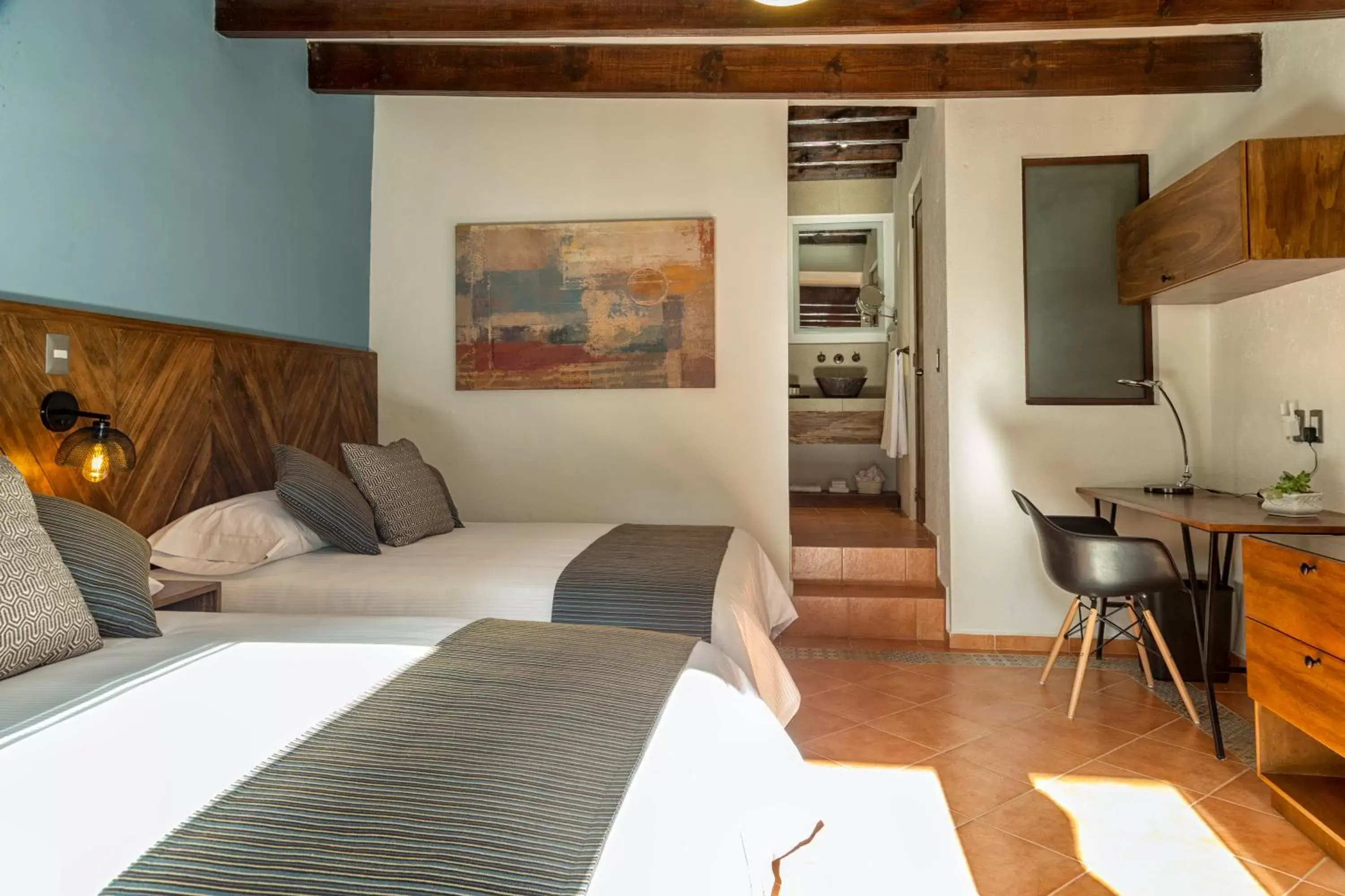 Double Room with Two Double Beds in Morazul Hotel Boutique Double Room with Two Double Beds in Morazul Hotel Boutique