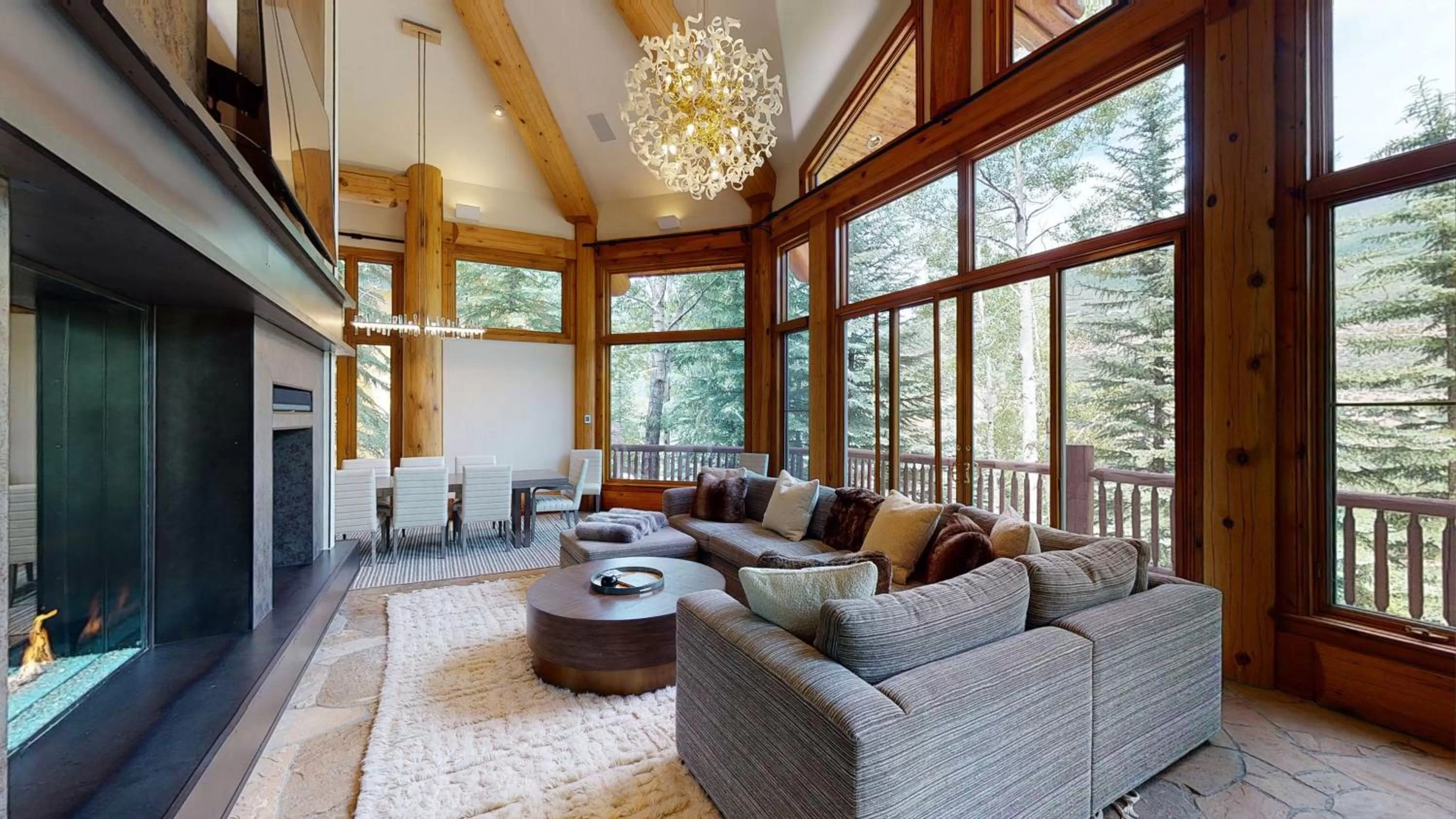 Living room in Vail Residences at Cascade Village, a Destination by Hyatt Residence