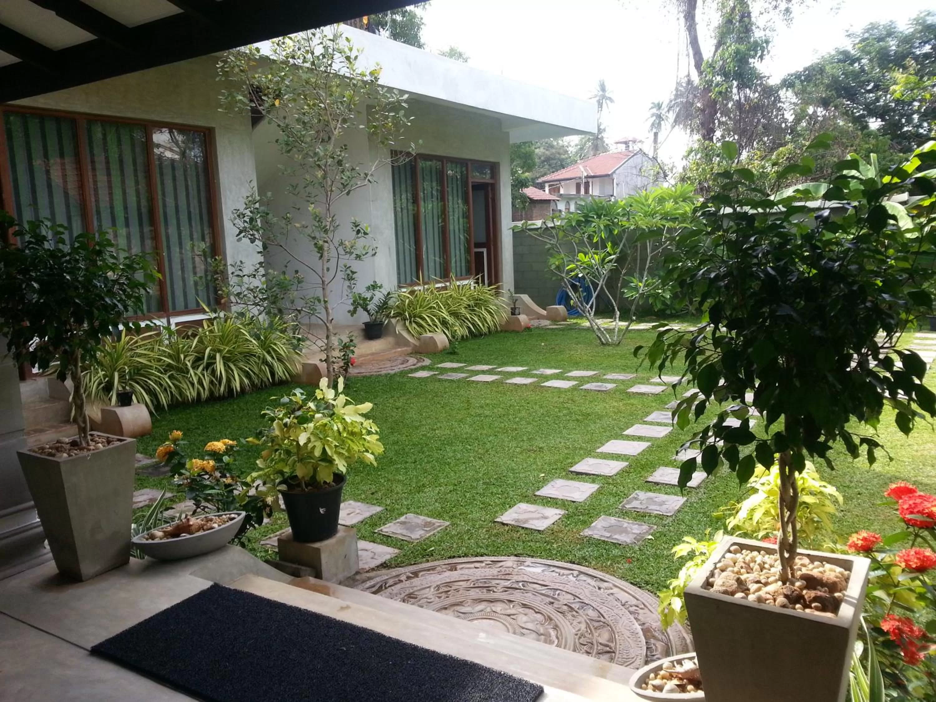 Floor plan, Garden in Green Wood Villa Negombo