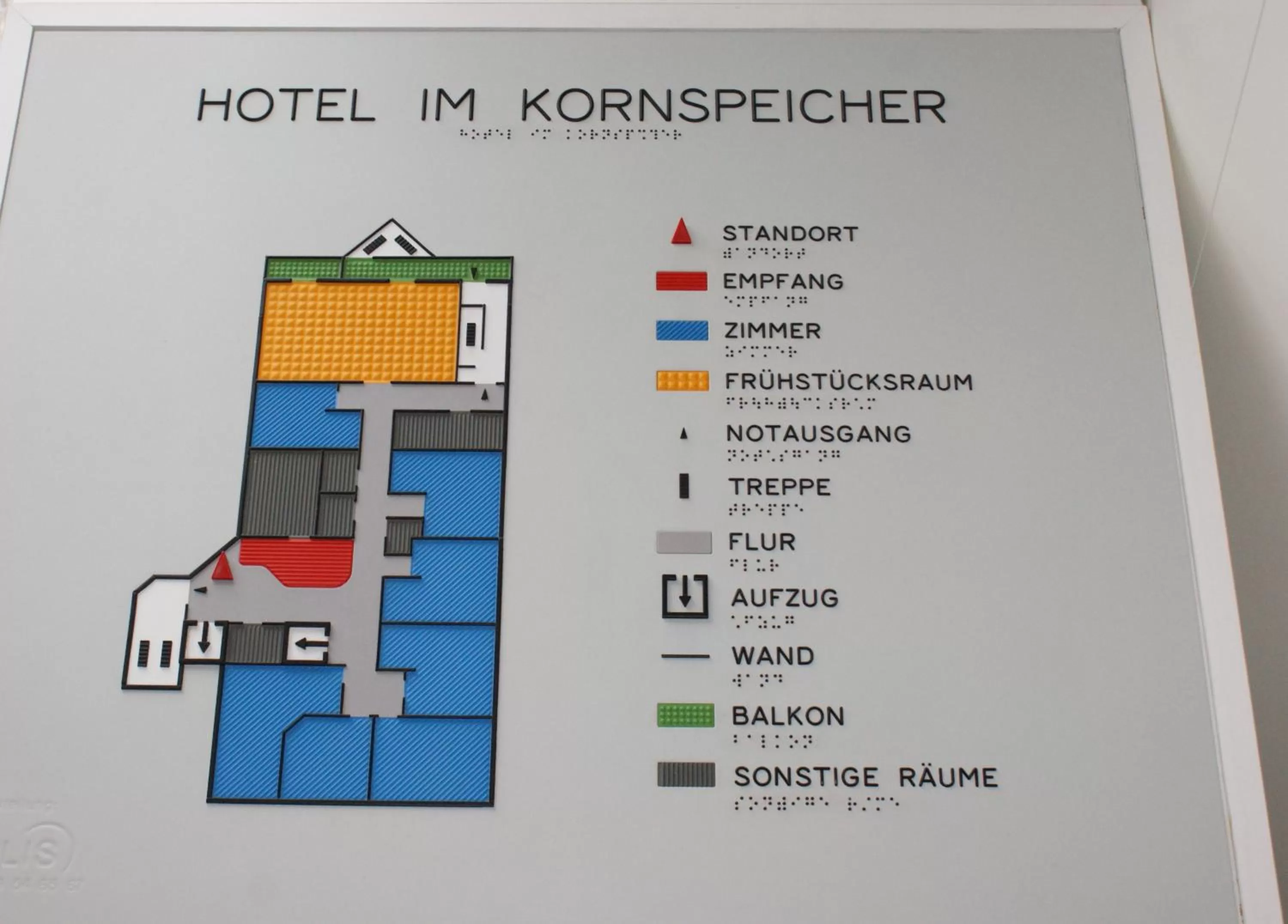 Floor plan in Hotel im Kornspeicher