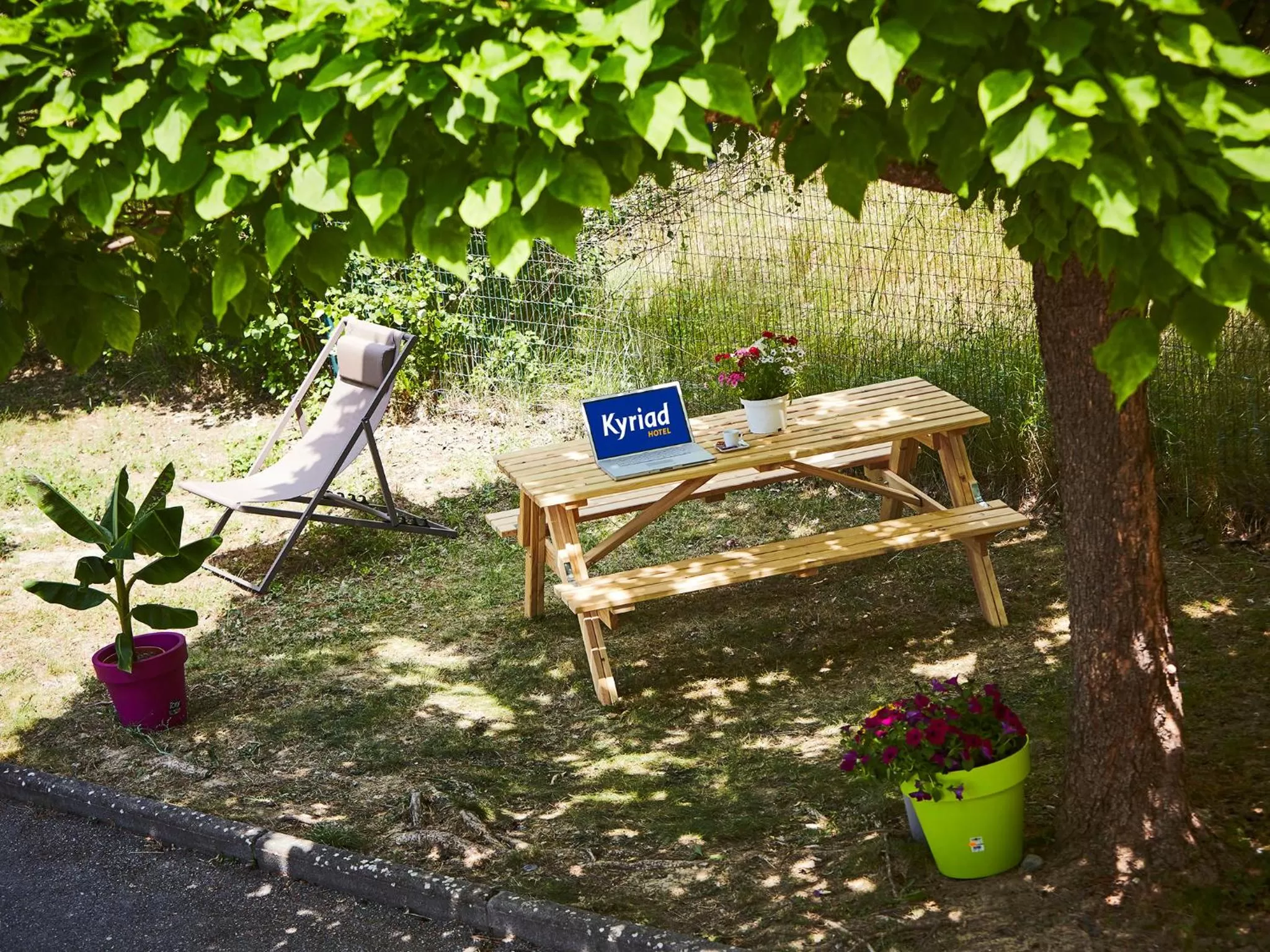 Garden in Kyriad Digne-Les-Bains