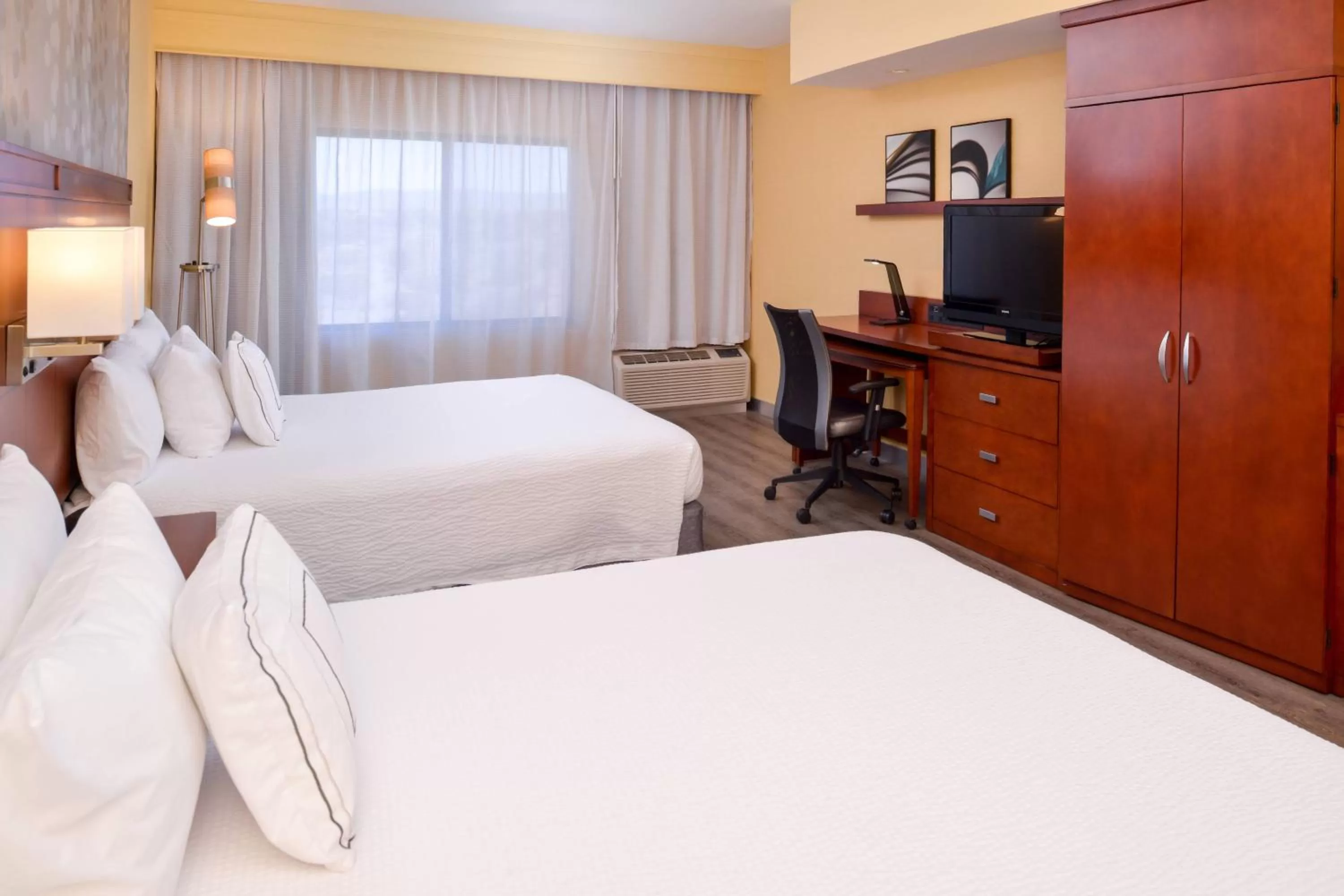 Queen Room with Two Queen Beds and Transfer Shower - Mobility and Hearing Accessible in Courtyard by Marriott Victorville Hesperia
