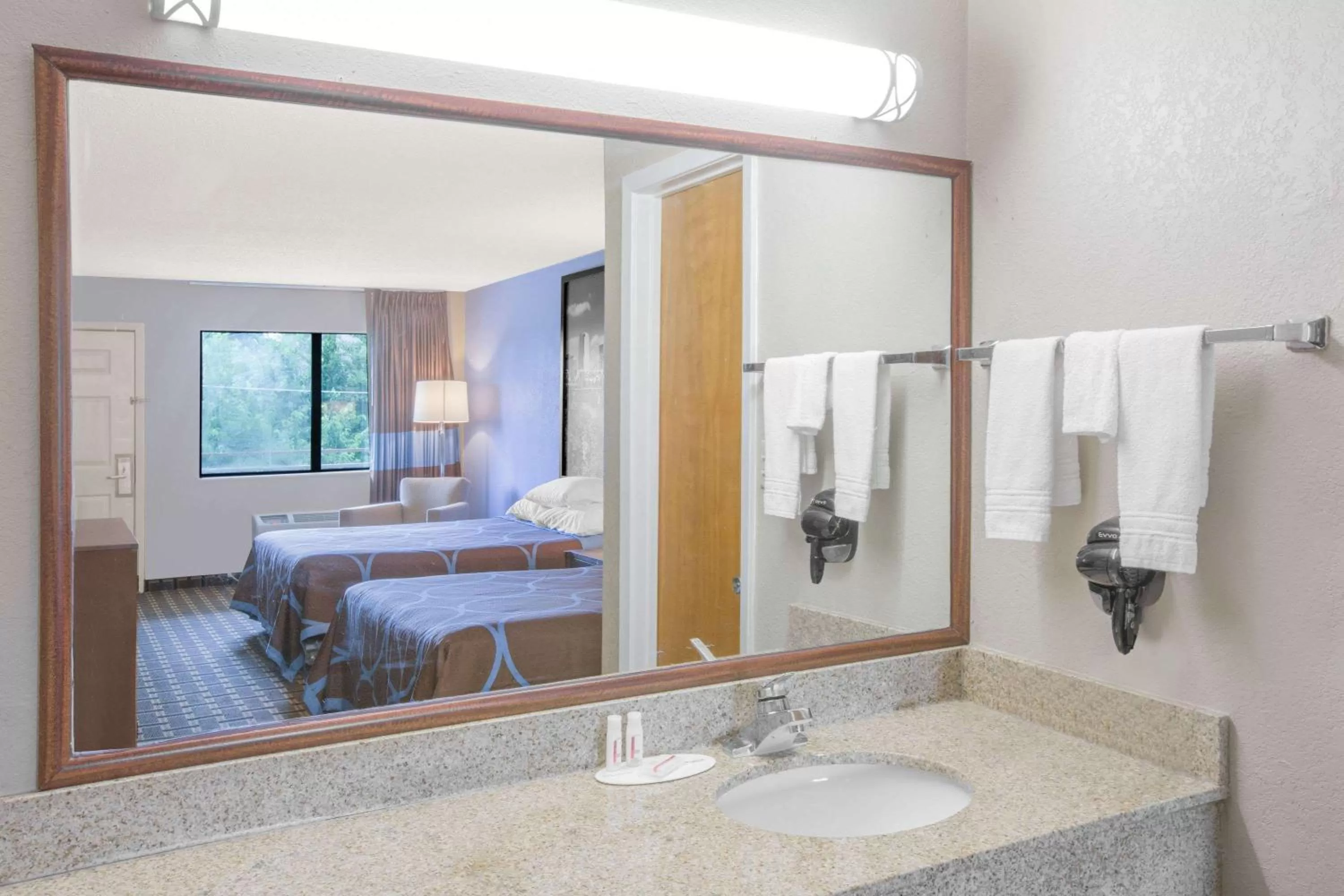 Bathroom in Super 8 by Wyndham Brinkley
