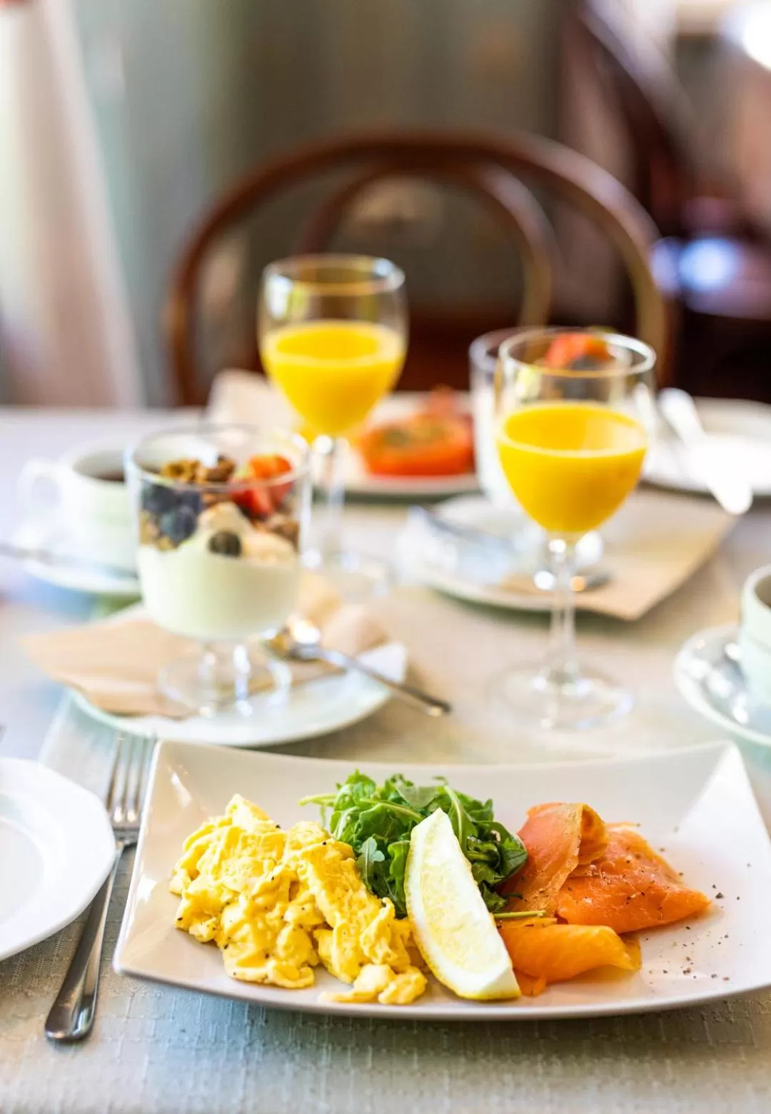 Breakfast in Cafe-Restaurant & Hotel Saima