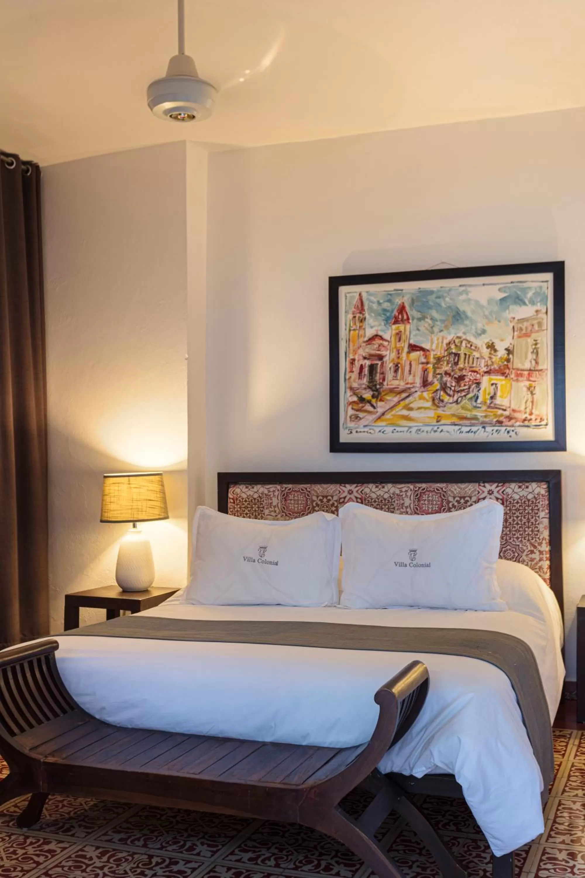 Bed in Hotel Villa Colonial