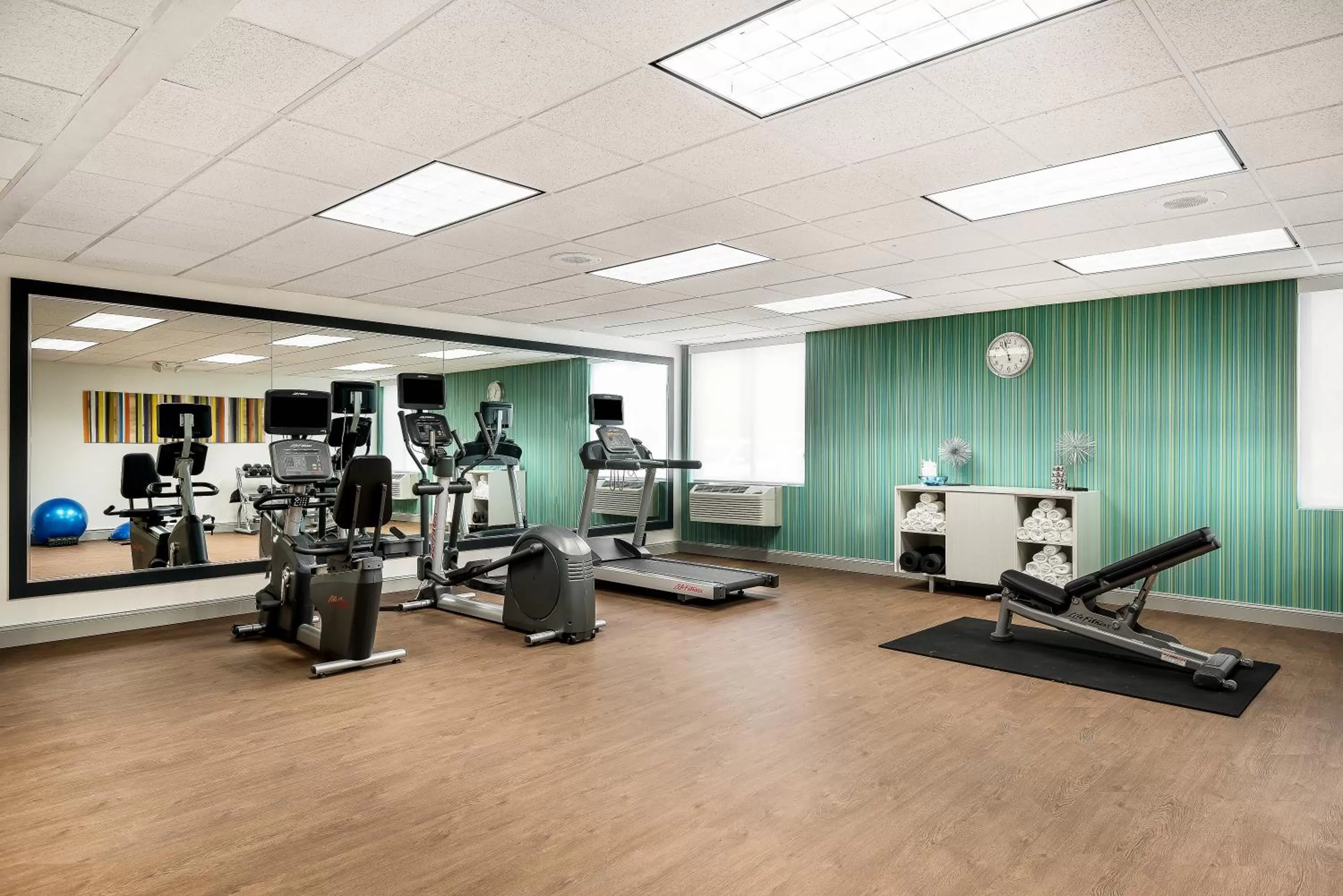 Fitness centre/facilities in Holiday Inn Express & Suites Charlotte Arpt-Belmont by IHG