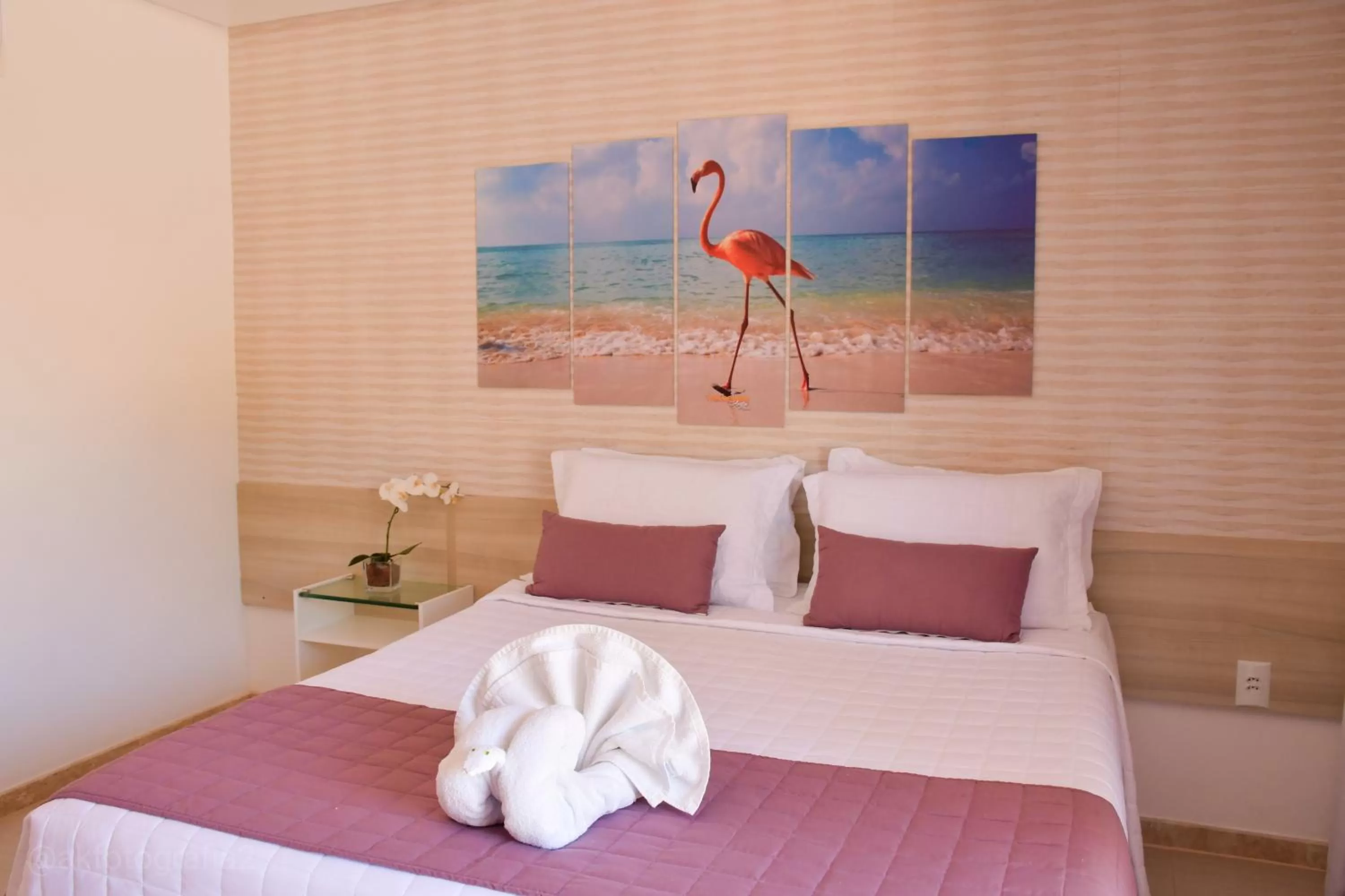 Bed in Pousada Sol e Mar