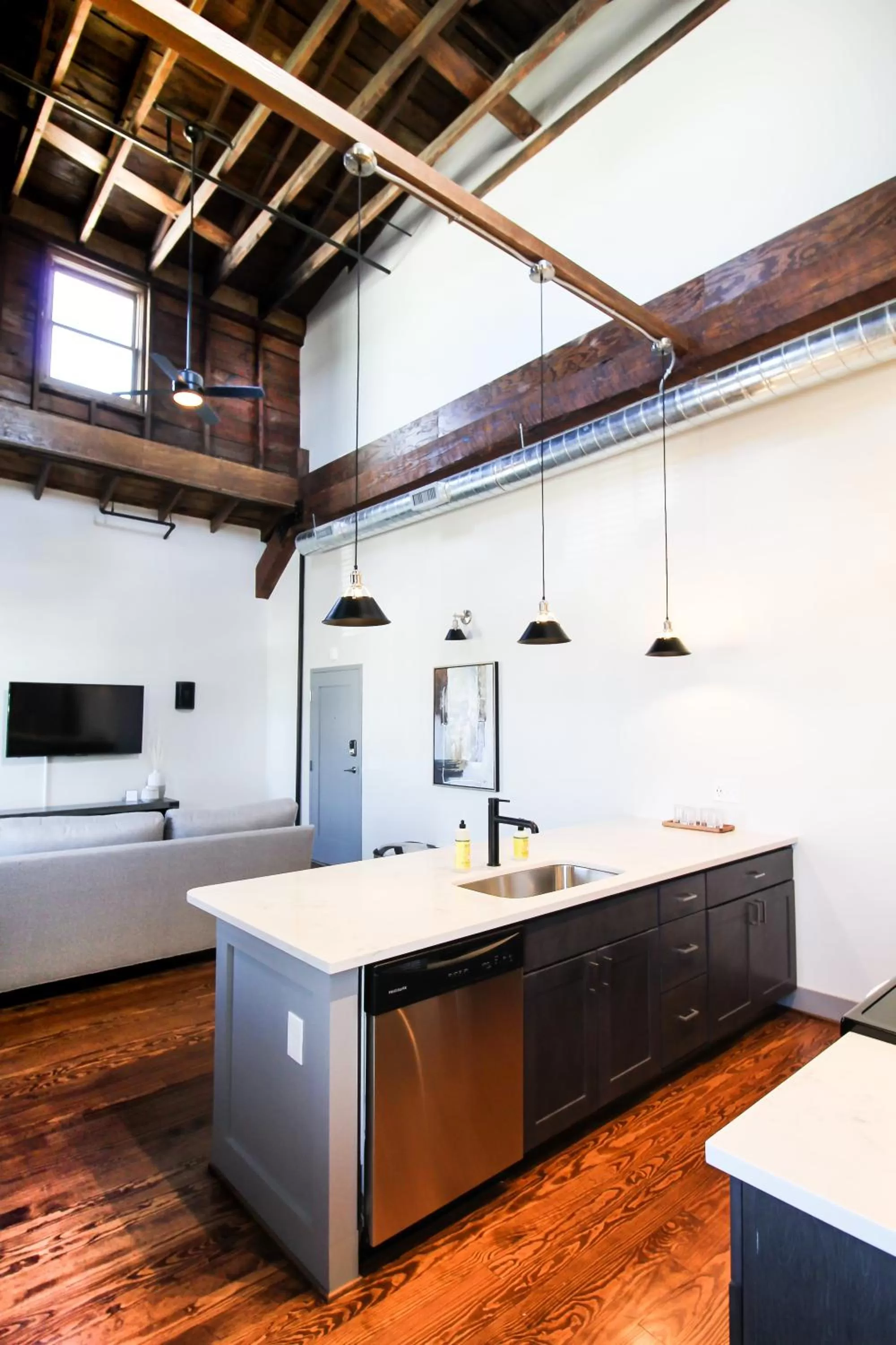 Kitchen or kitchenette in The Lofts at Downtown Salem