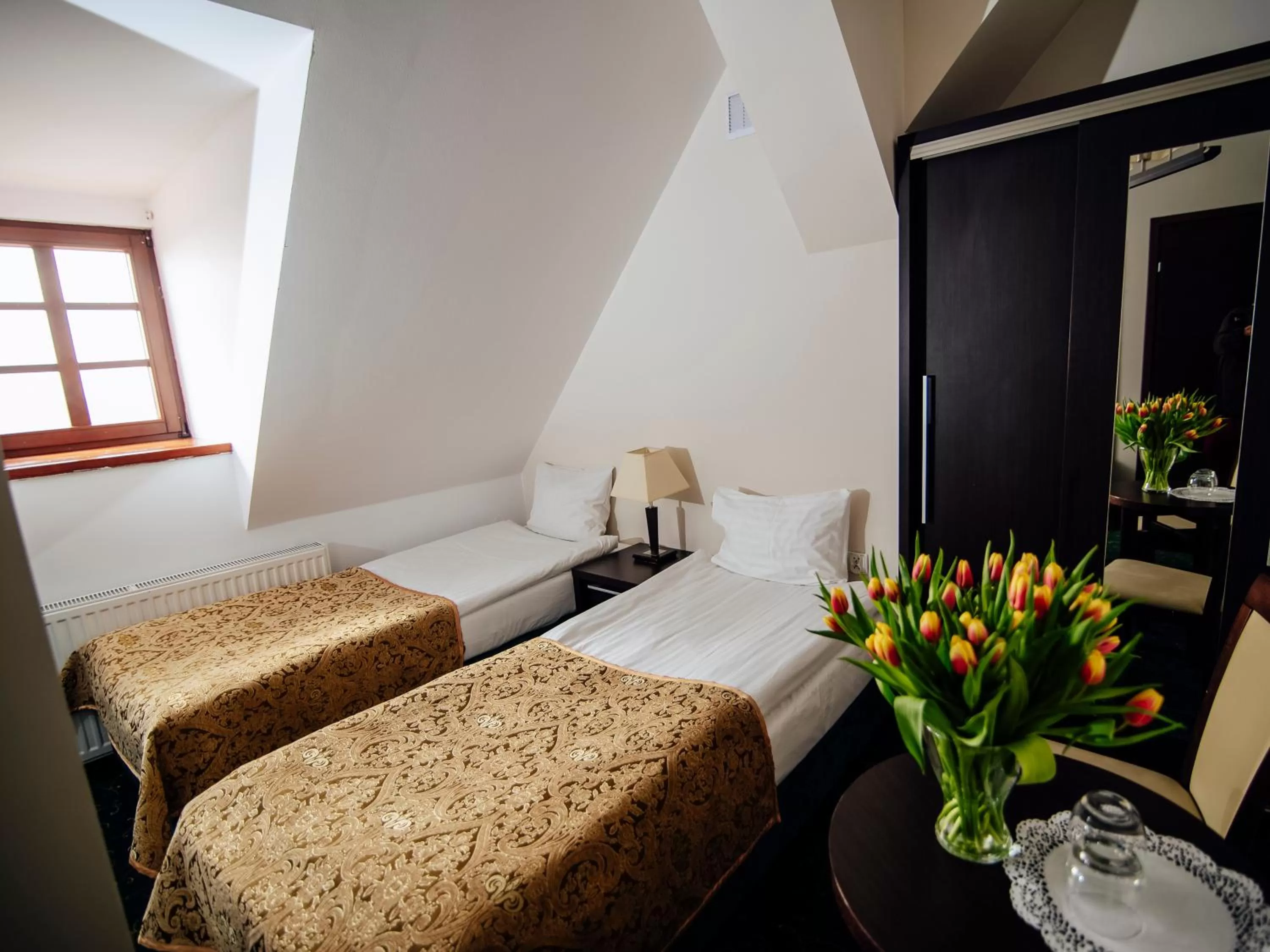 Bed in Hotel Zamek Gniew