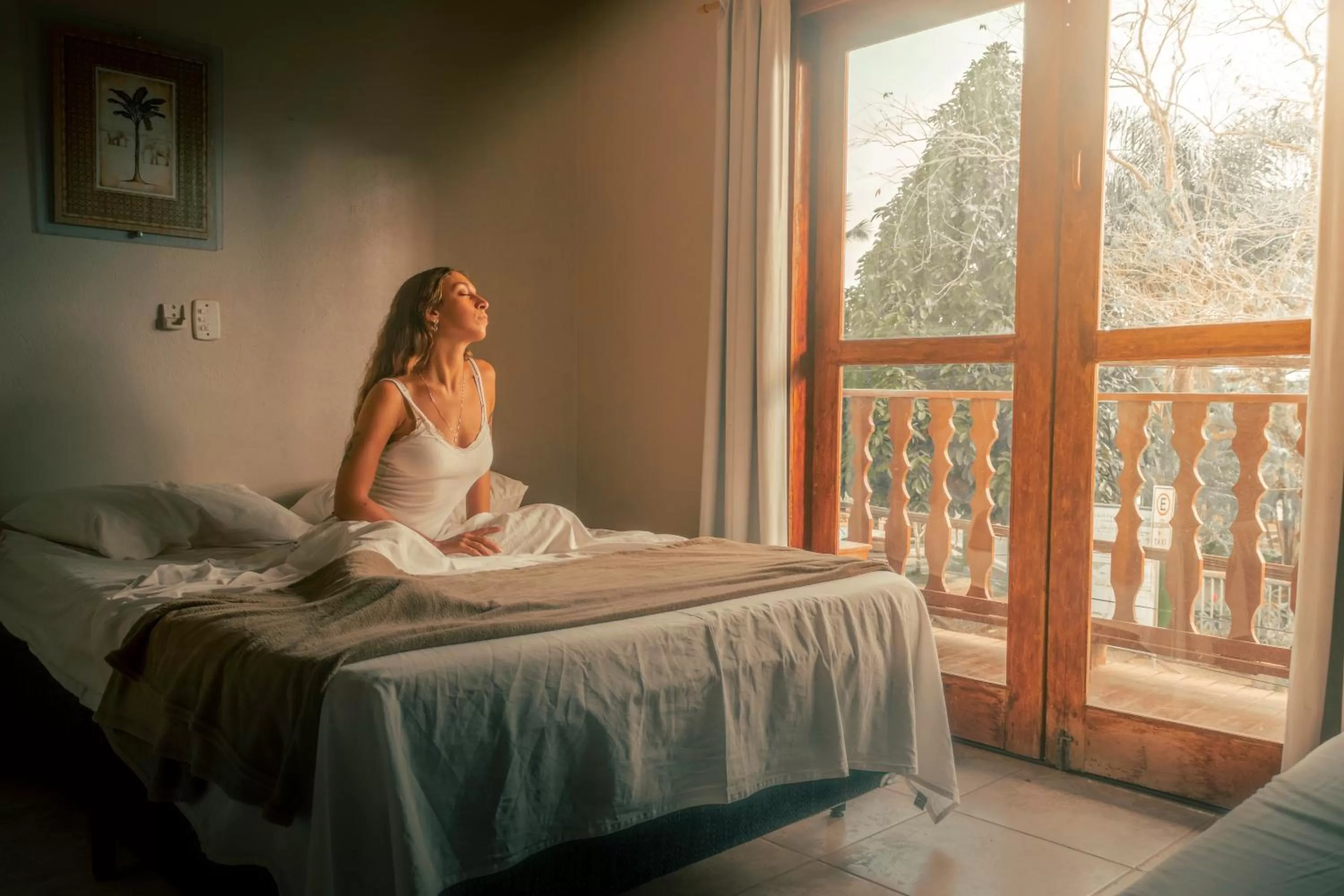 Bed in Pousada La Cabana