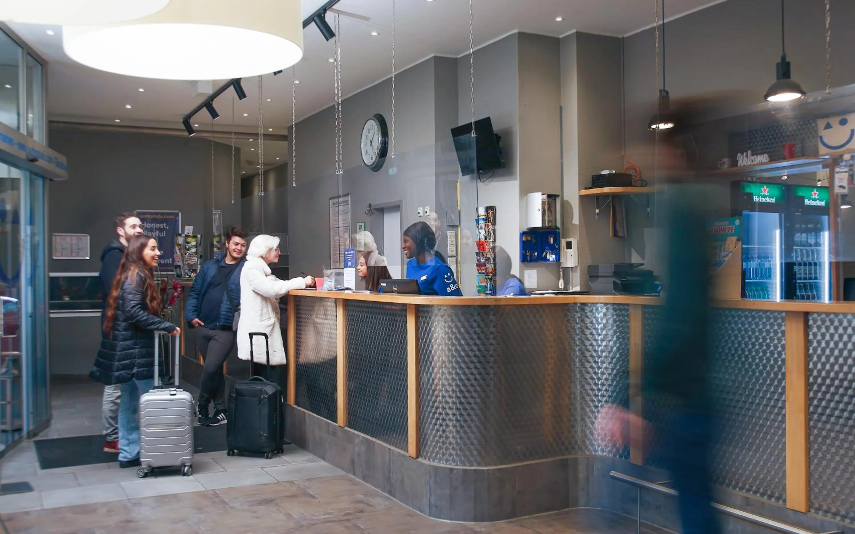 Lobby or reception in a&o Wien Stadthalle