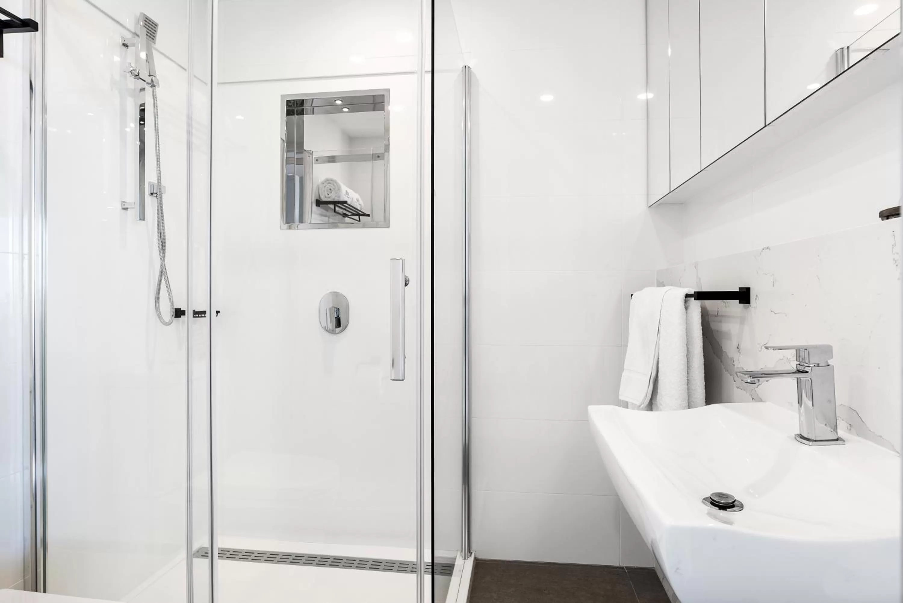 Shower in The Hamptons Apartments - Port Melbourne