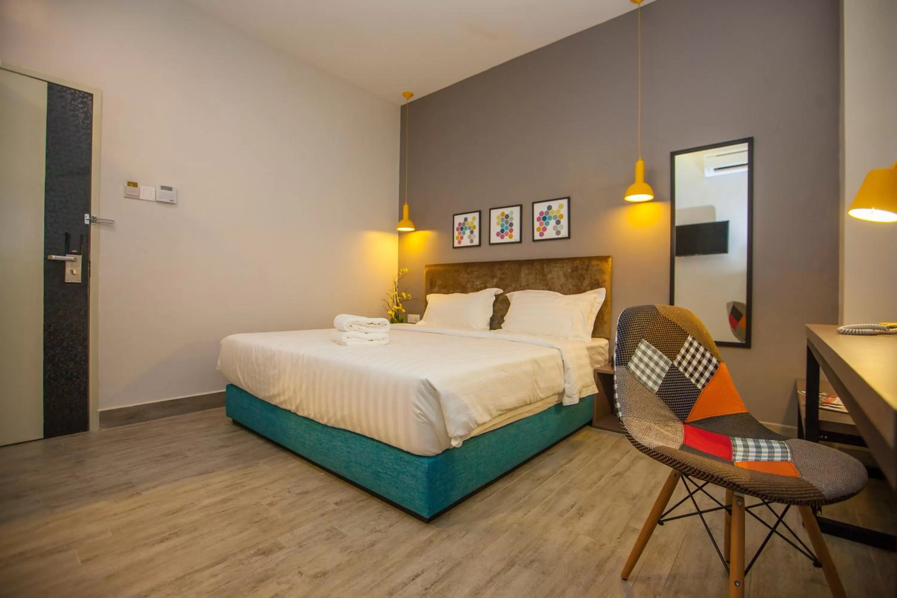 Bed in Bzz Hotel Skudai