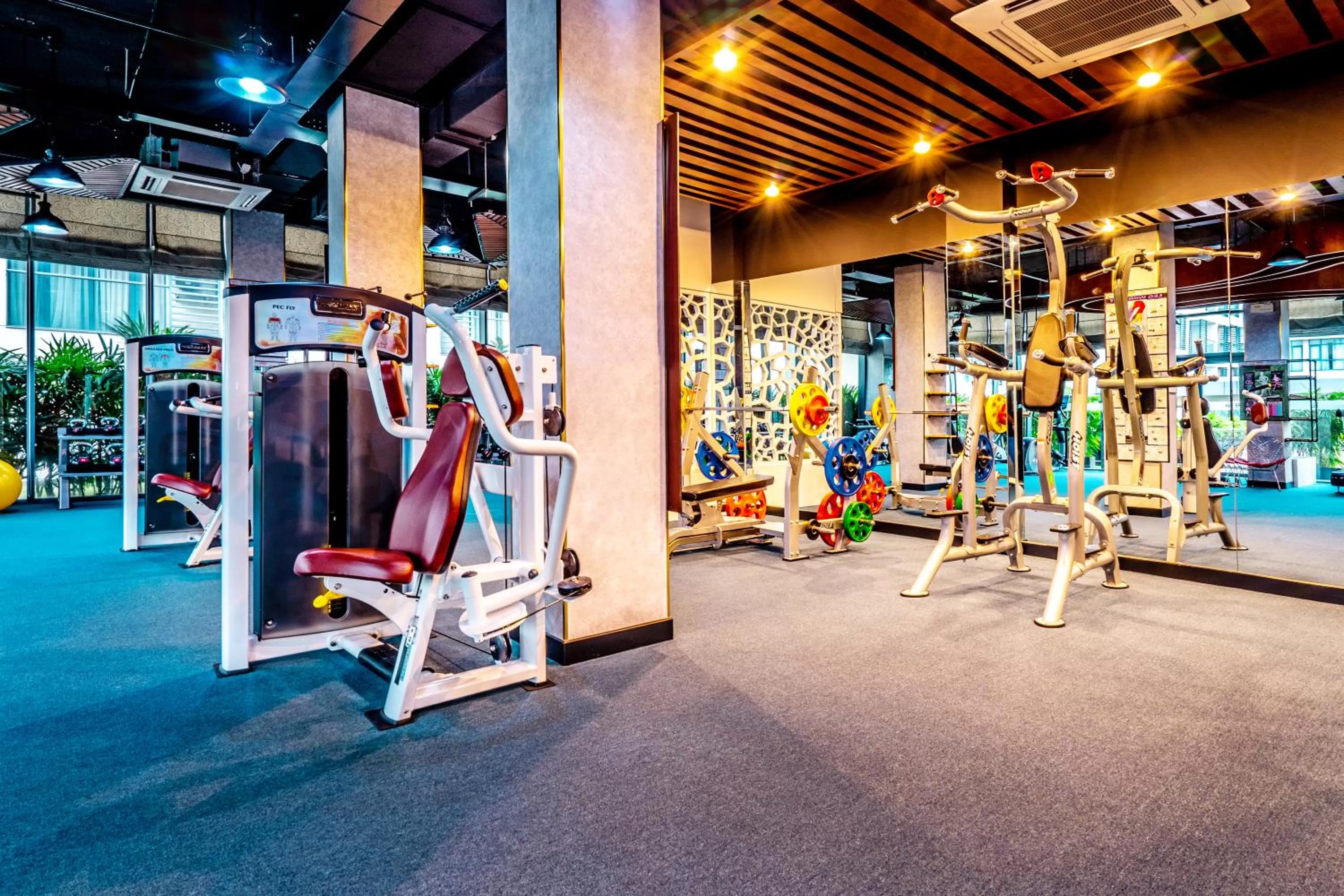 Fitness centre/facilities in Becamex Hotel New City