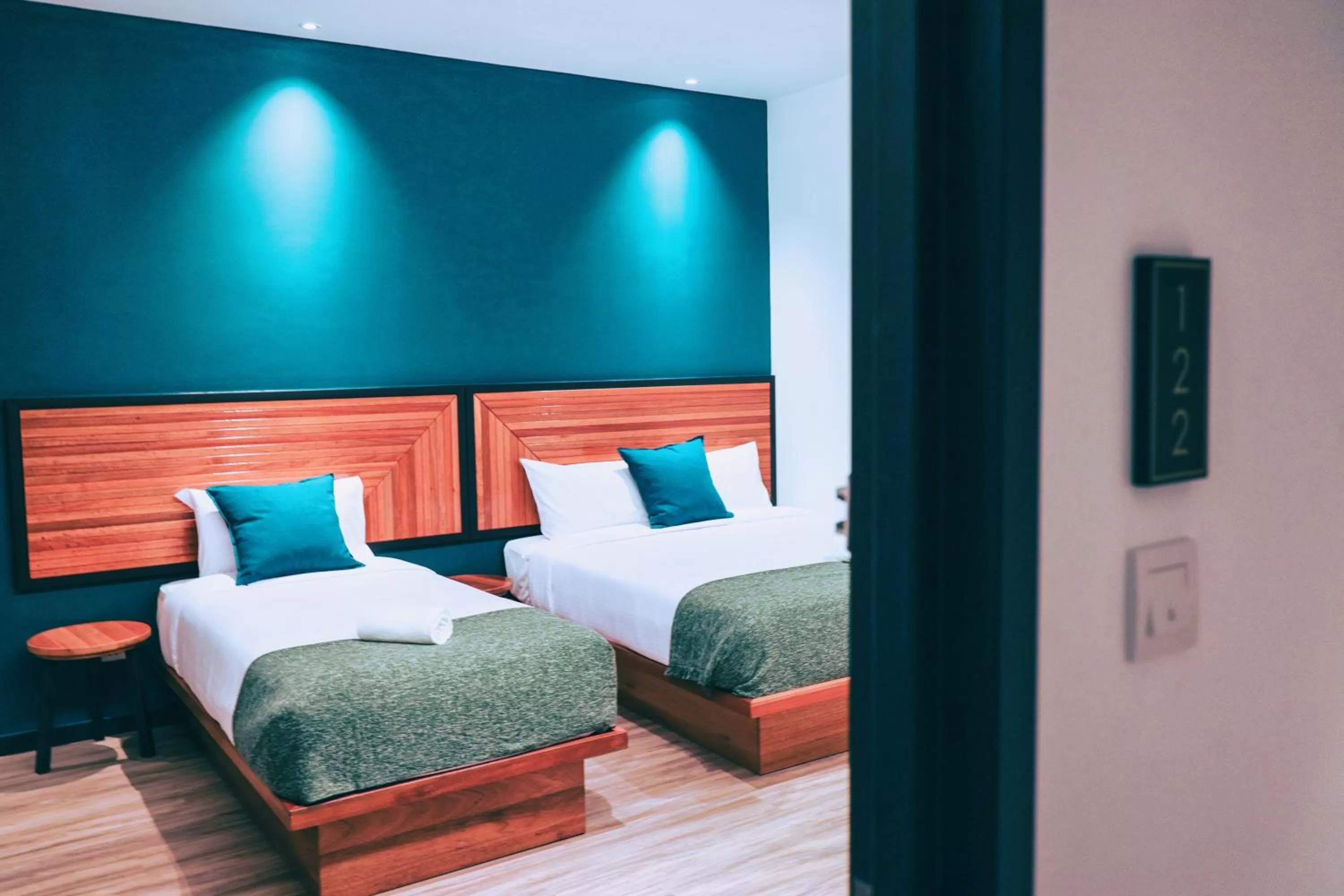 Photo of the whole room, Bed in The Journey hotel