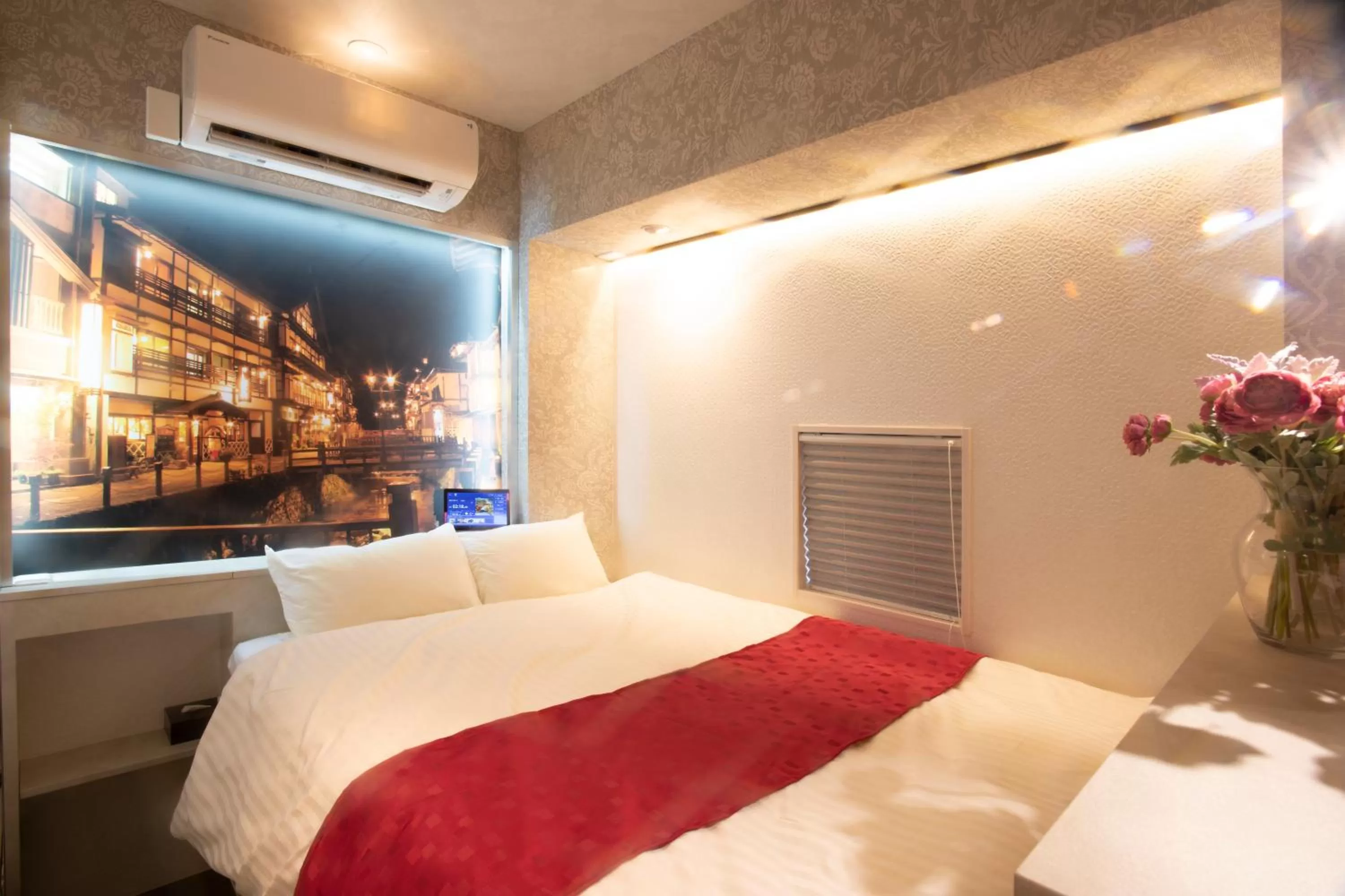 Bed in Hotel Xcell Hiroshima Nagarekawa