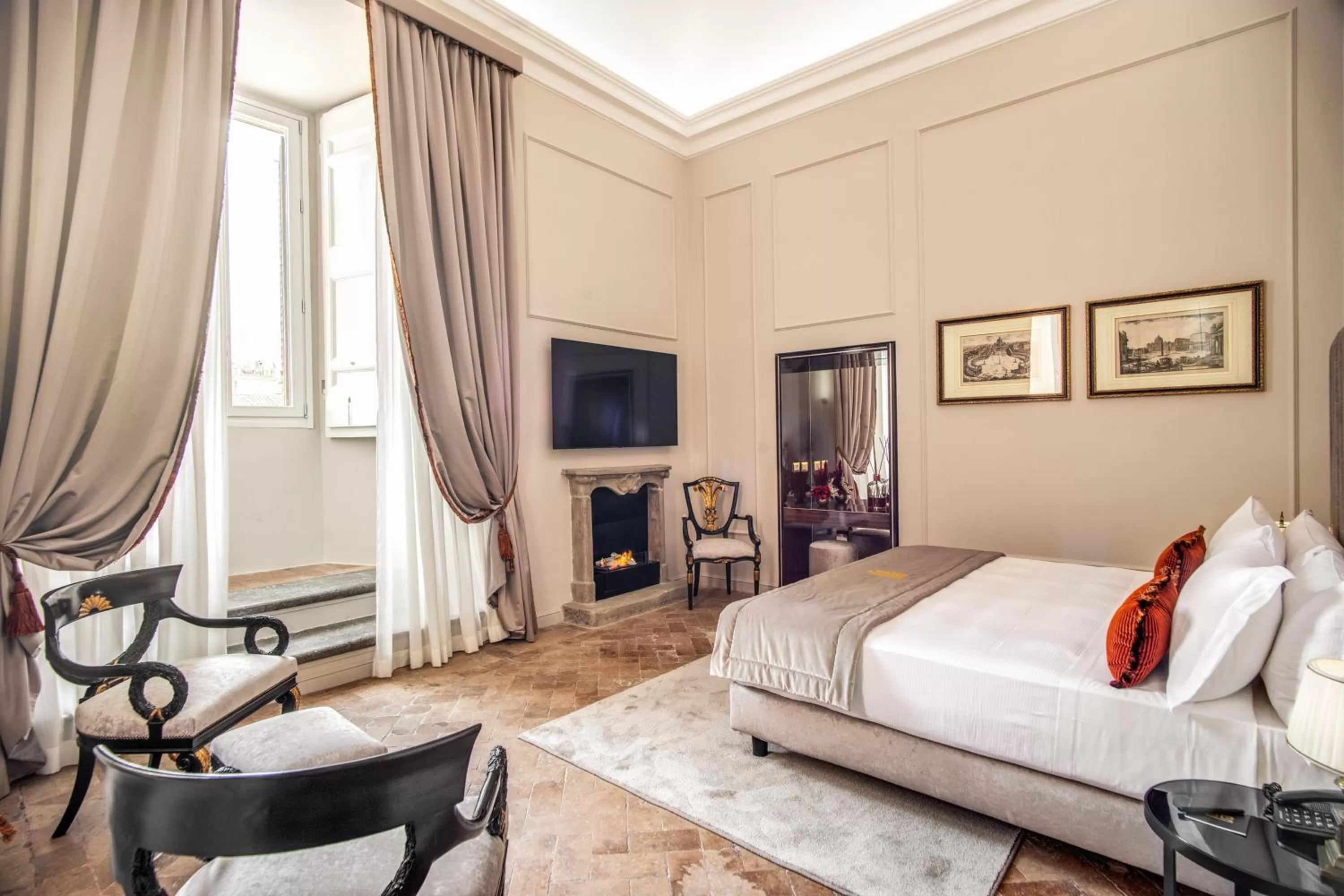 Bed in Eitch Borromini Palazzo Pamphilj